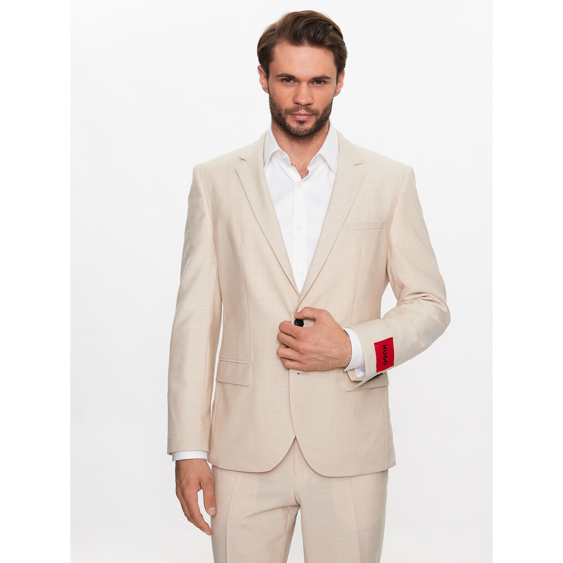 Hugo Oblek 50491045 Béžová Slim Fit - Pepit.cz