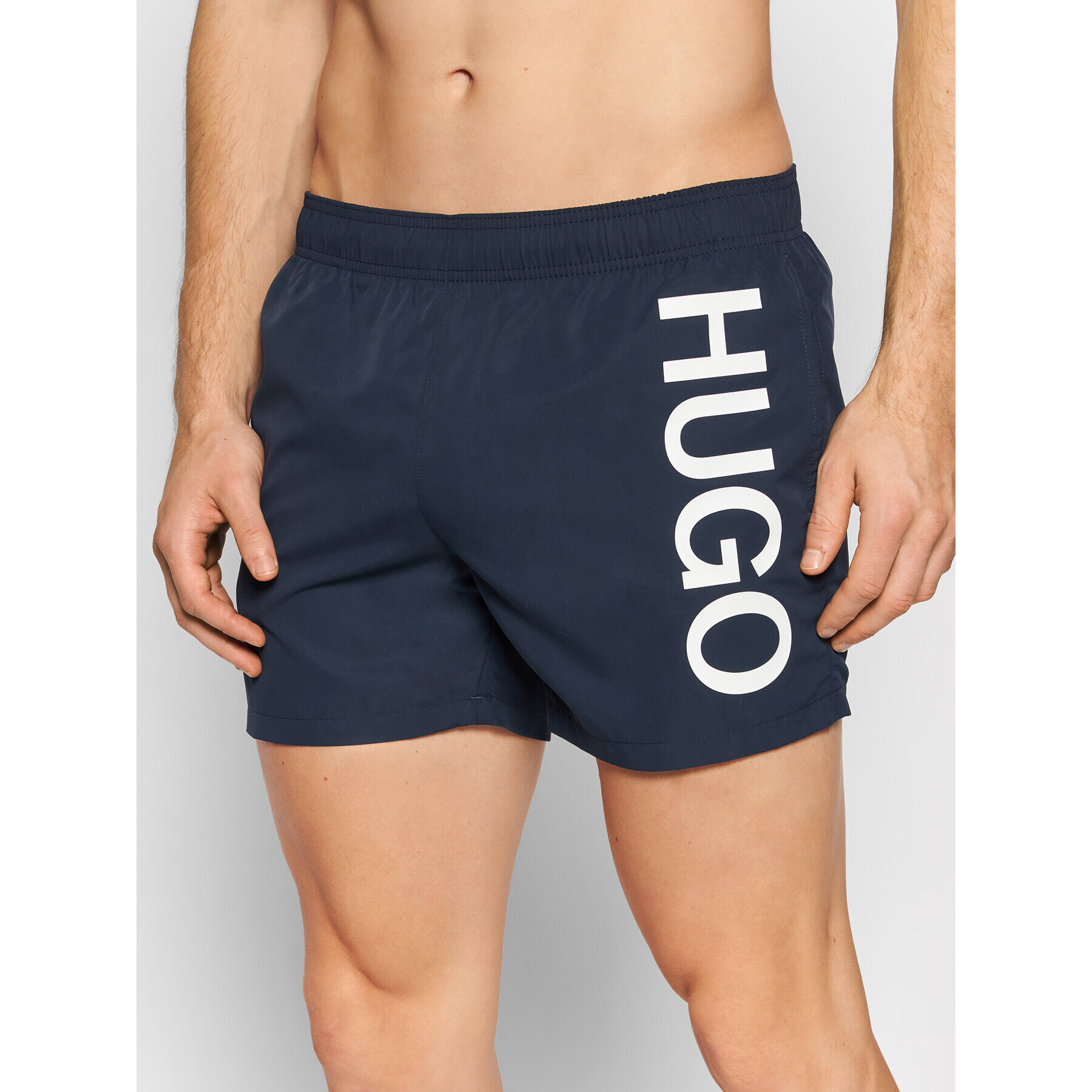 Hugo Plavecké šortky Abas 50461057 Tmavomodrá Regular Fit - Pepit.cz