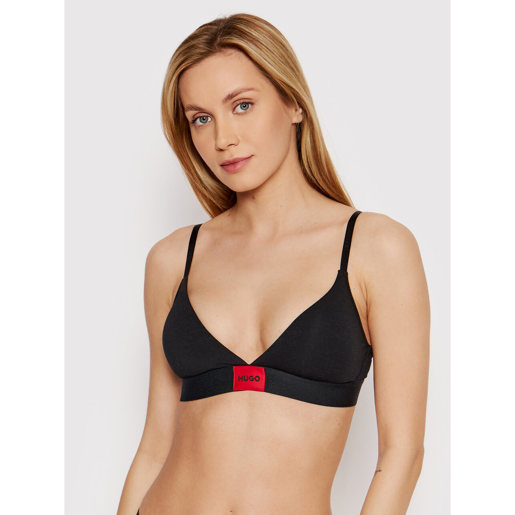 Hugo Podprsenka Bralette Triangle Red Label 50469647 Černá - Pepit.cz