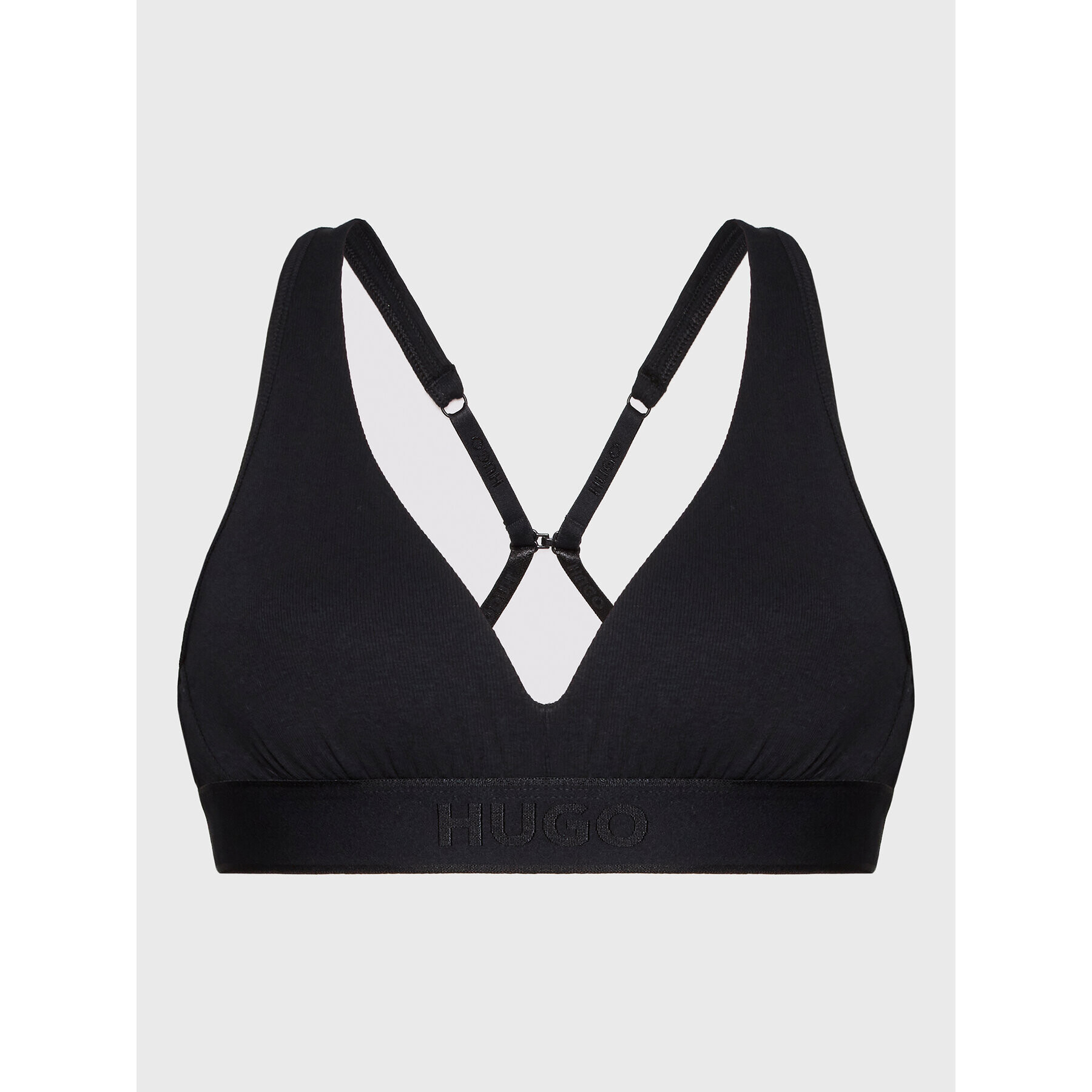 Hugo Podprsenka Bralette Triangle Rib 50475537 Černá - Pepit.cz