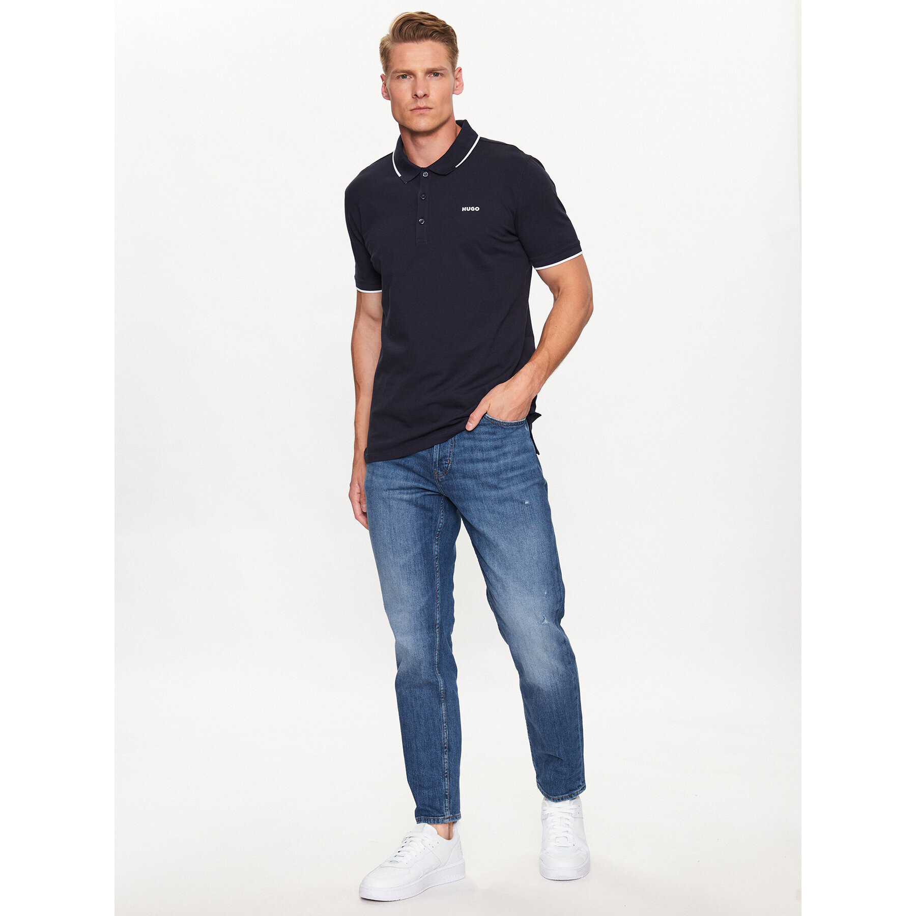 Hugo Polokošile 50467344 Tmavomodrá Slim Fit - Pepit.cz