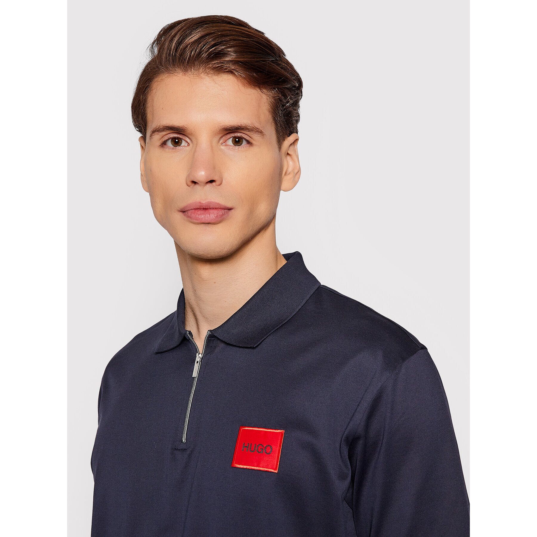 Hugo Polokošile Deresom 50458180 Tmavomodrá Regular Fit - Pepit.cz