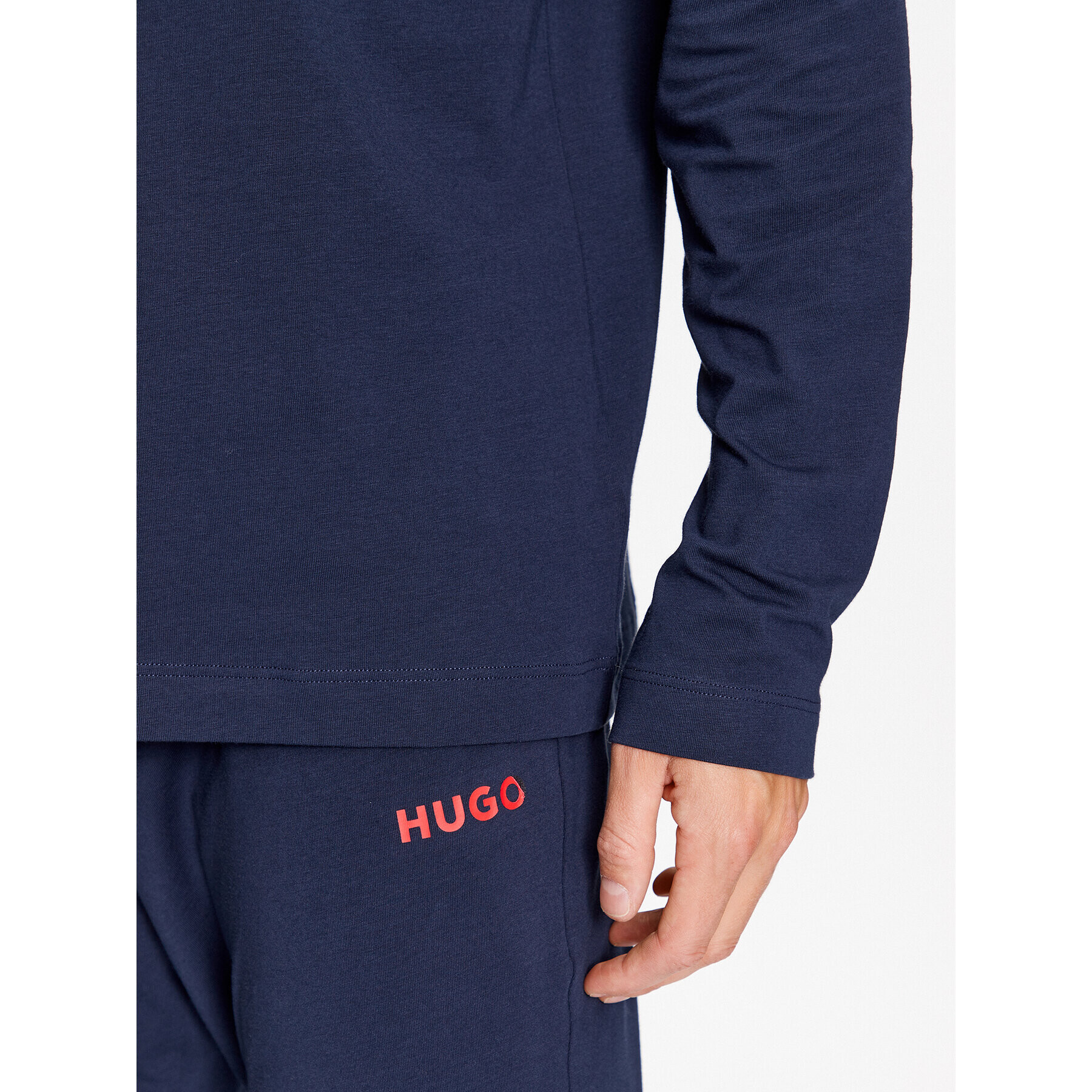 Hugo S dlouhým rukávem 50502399 Tmavomodrá Regular Fit - Pepit.cz