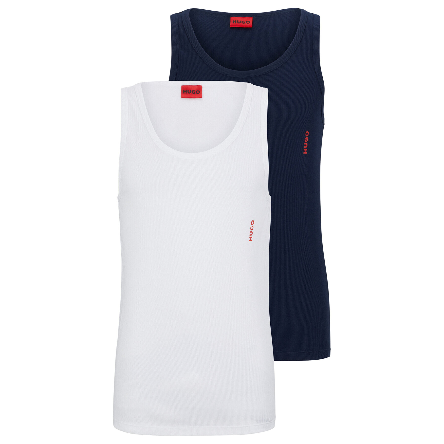 Hugo Sada 2 kusů tank topů 50469790 Bílá Slim Fit - Pepit.cz