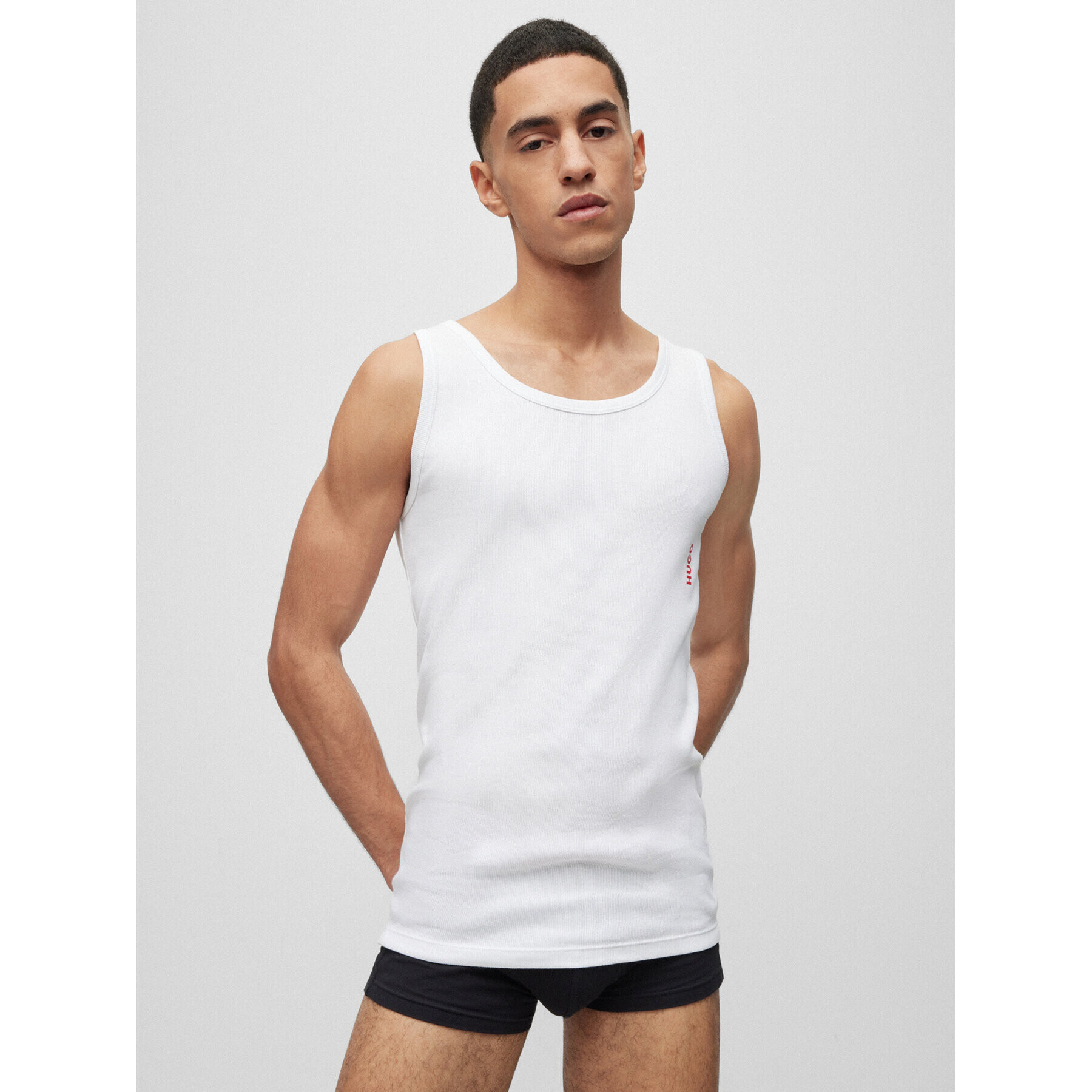 Hugo Sada 2 kusů tank topů 50469790 Bílá Slim Fit - Pepit.cz