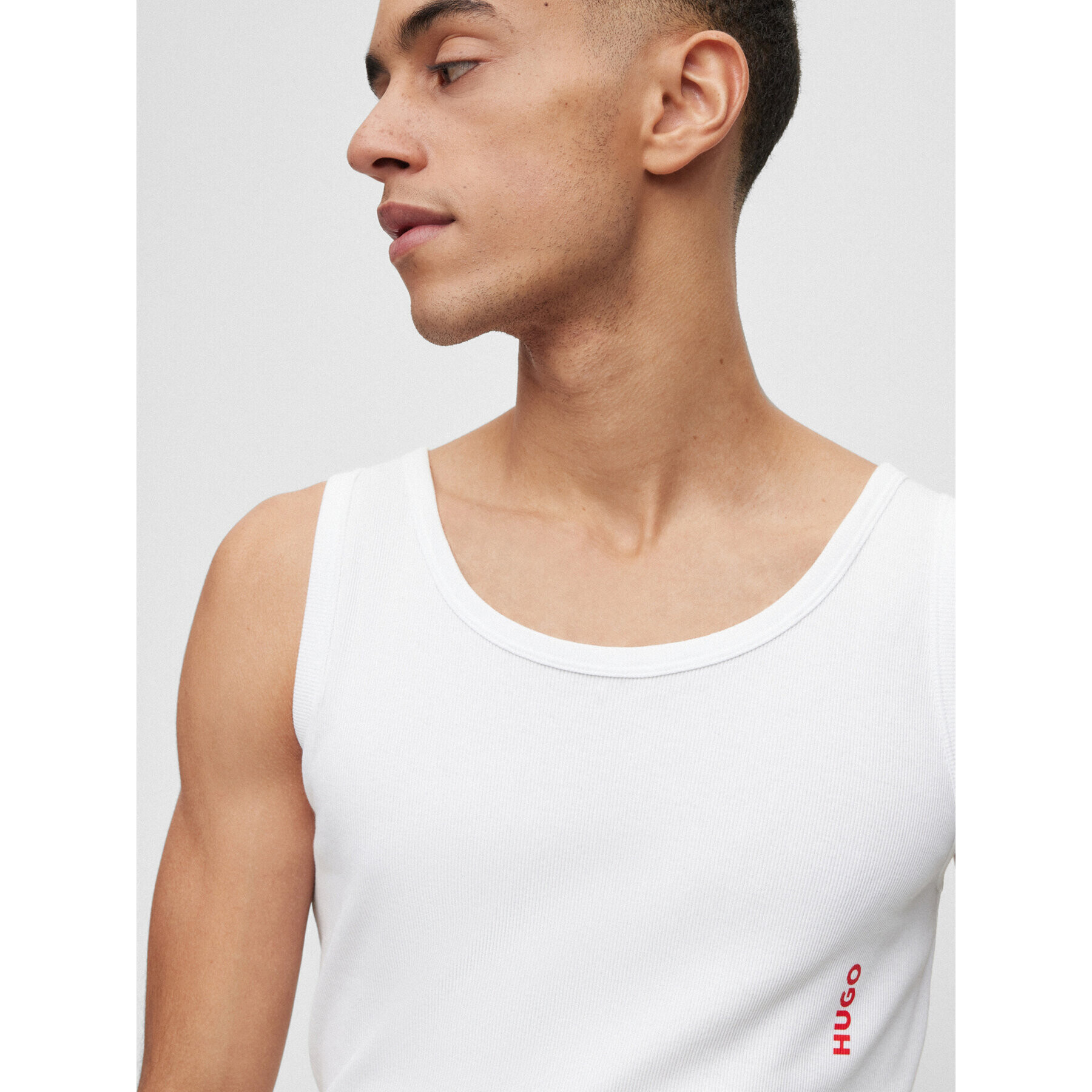 Hugo Sada 2 kusů tank topů 50469790 Bílá Slim Fit - Pepit.cz