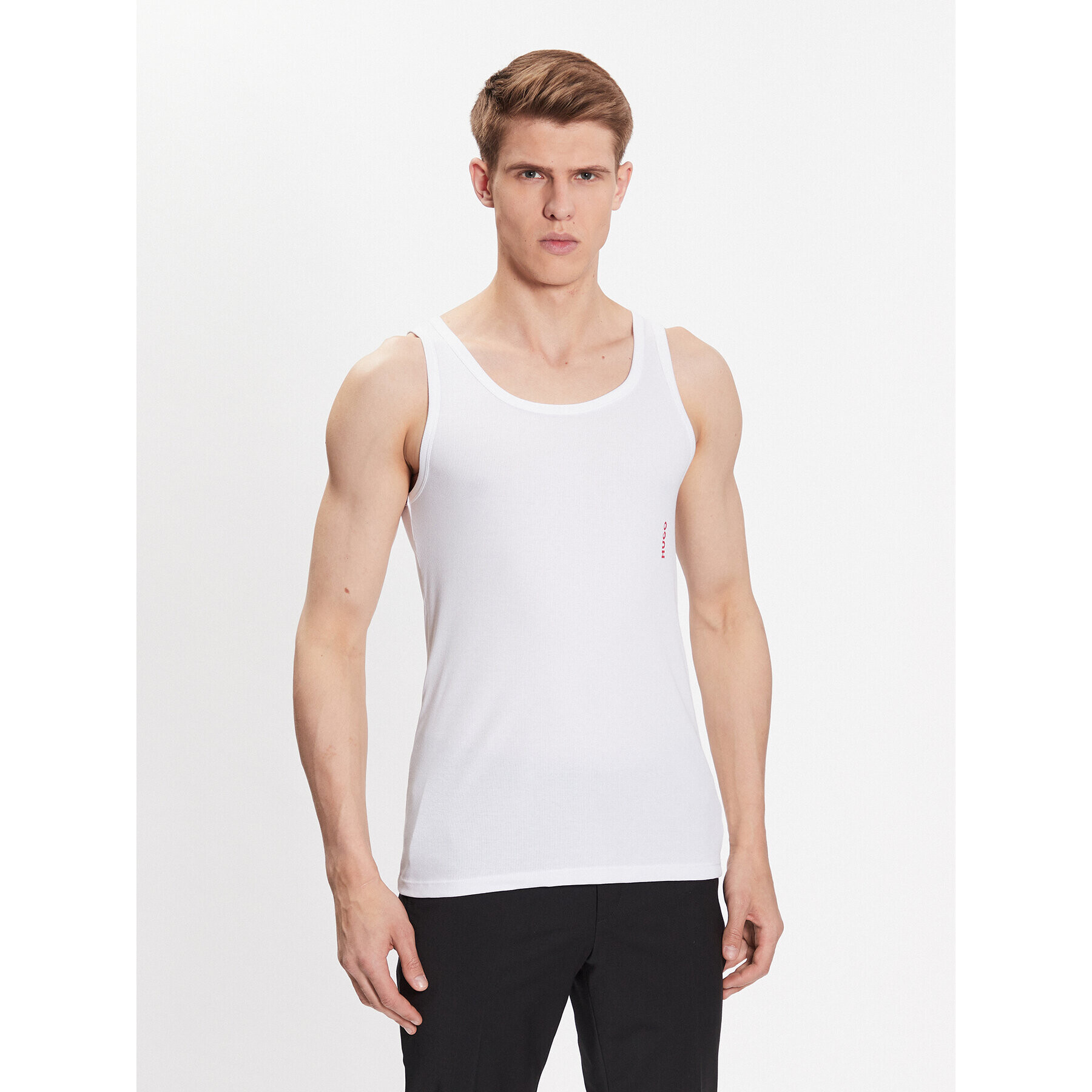 Hugo Sada 2 kusů tank topů 50469790 Bílá Slim Fit - Pepit.cz