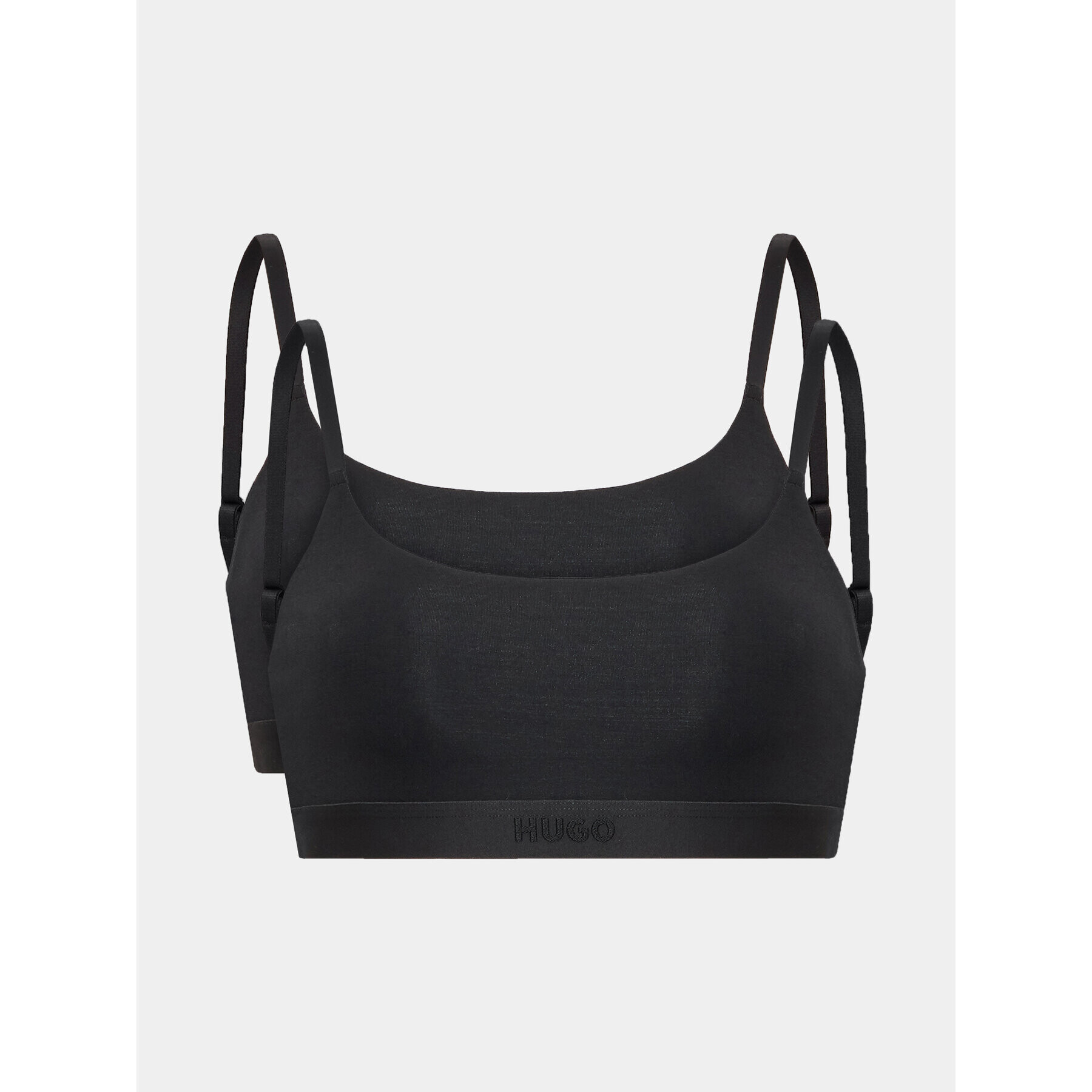 Hugo Sada 2 podprsenek Bra Top Twin Bralette Pure 50496865 Černá - Pepit.cz