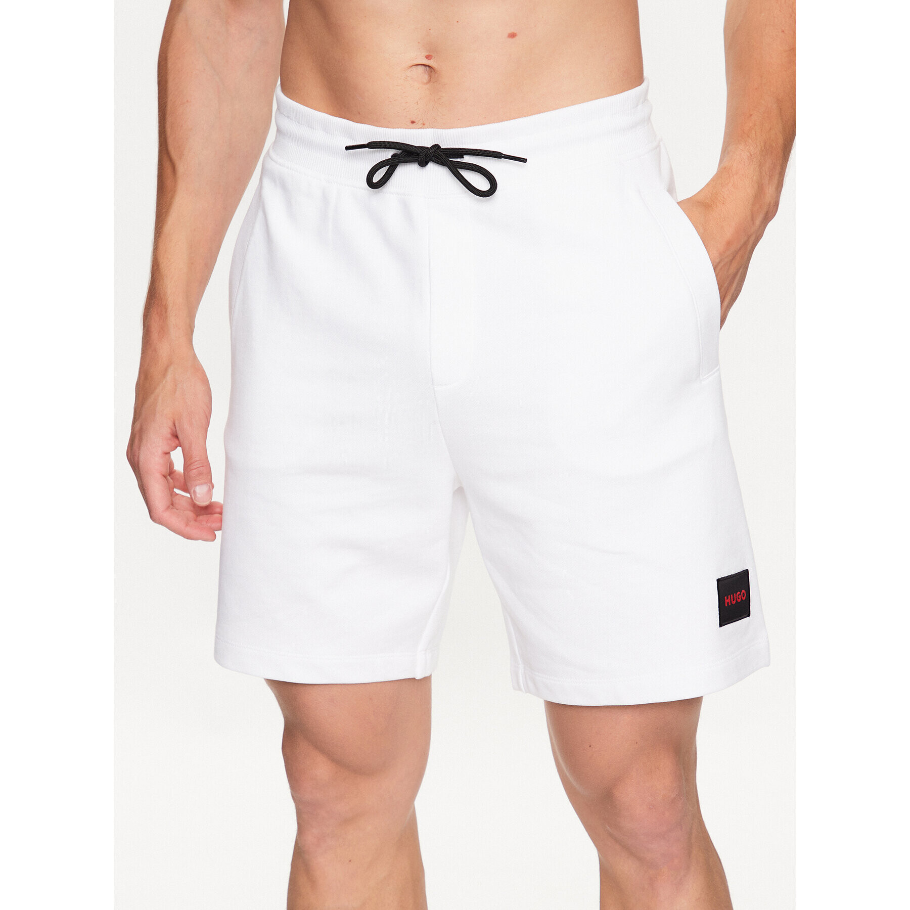 Hugo Sportovní kraťasy 50466196 Bílá Regular Fit - Pepit.cz