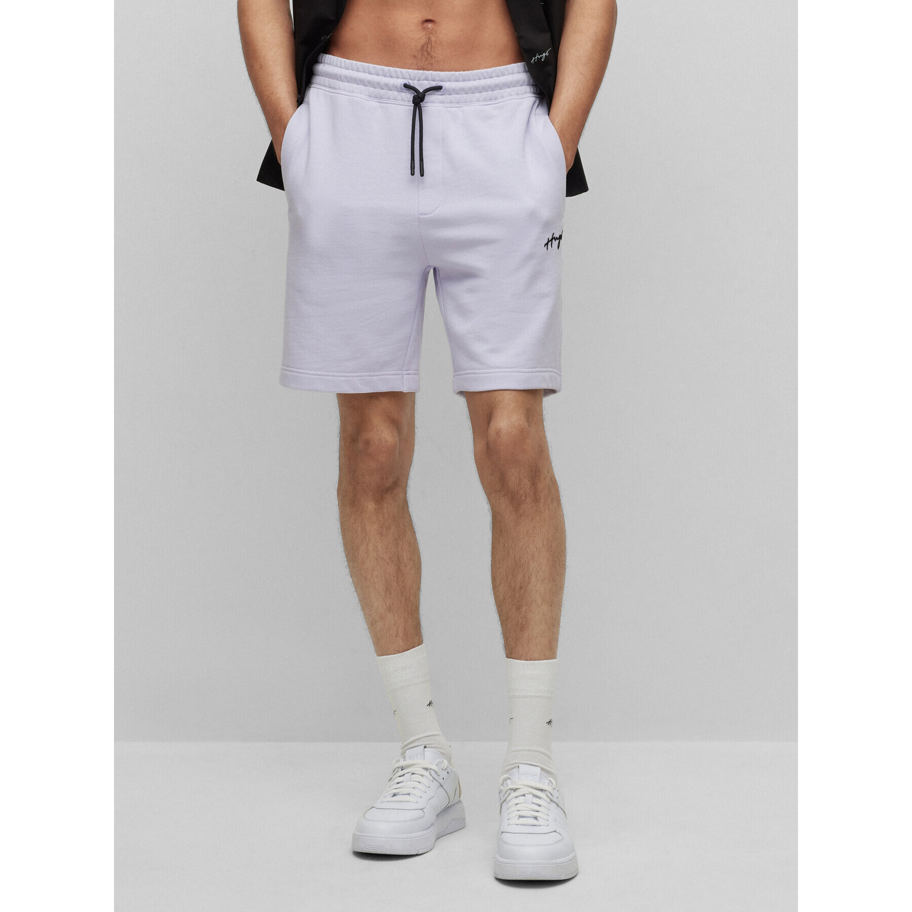 Hugo Sportovní kraťasy Dampinas 50486438 Fialová Relaxed Fit - Pepit.cz