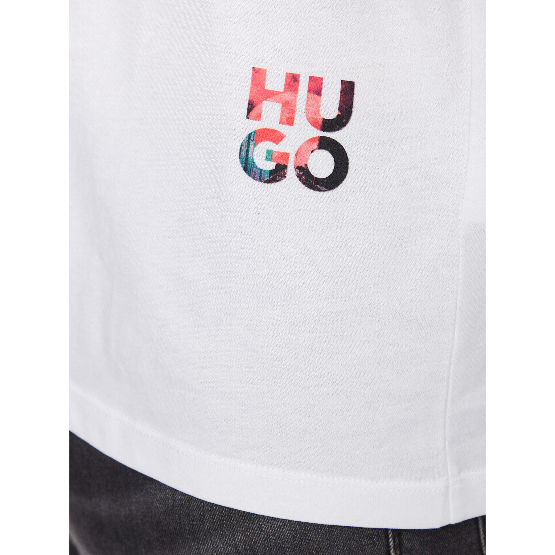 Hugo T-Shirt 50484761 Bílá Regular Fit - Pepit.cz