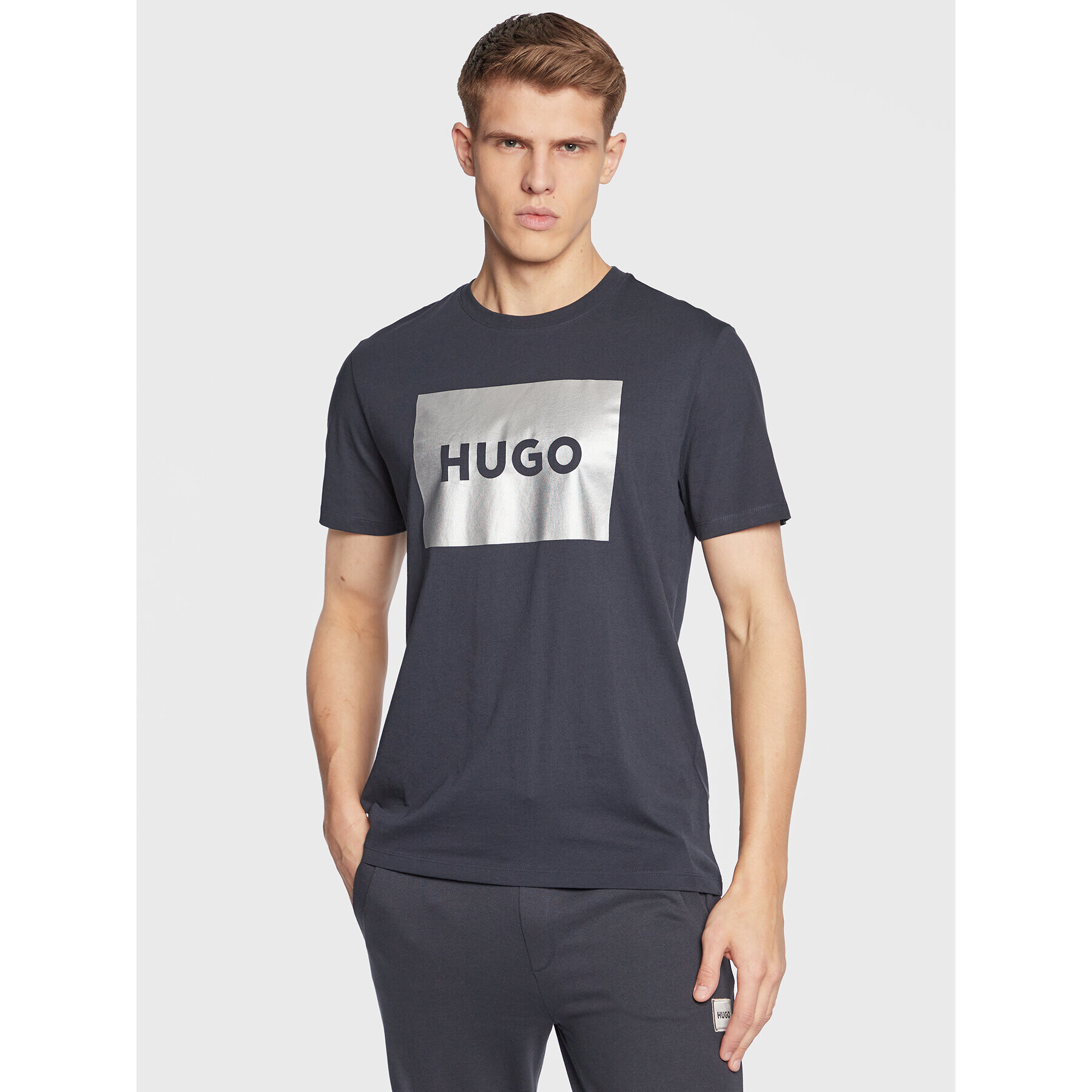 Hugo T-Shirt 50484783 Modrá Regular Fit - Pepit.cz