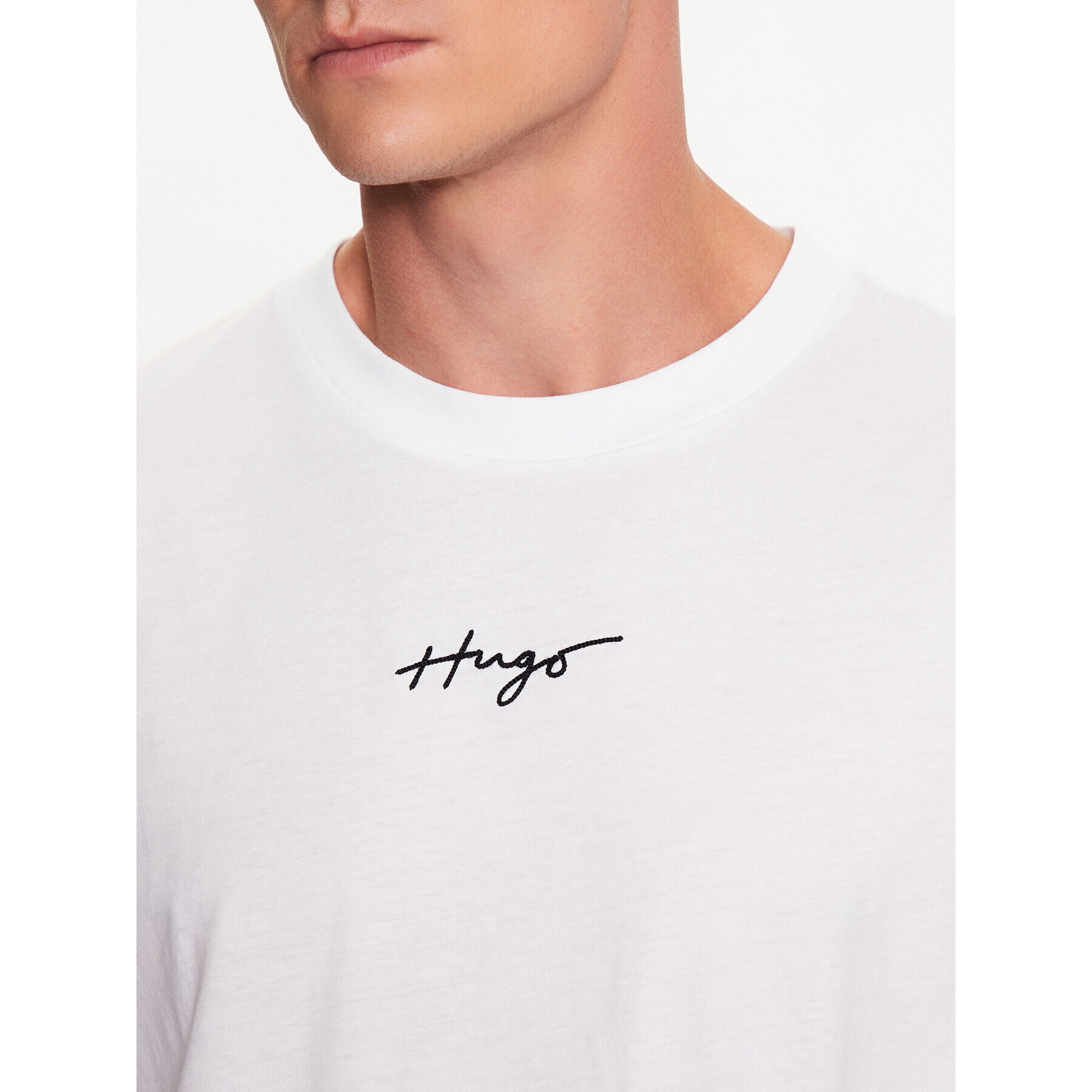 Hugo T-Shirt 50486471 Bílá Relaxed Fit - Pepit.cz