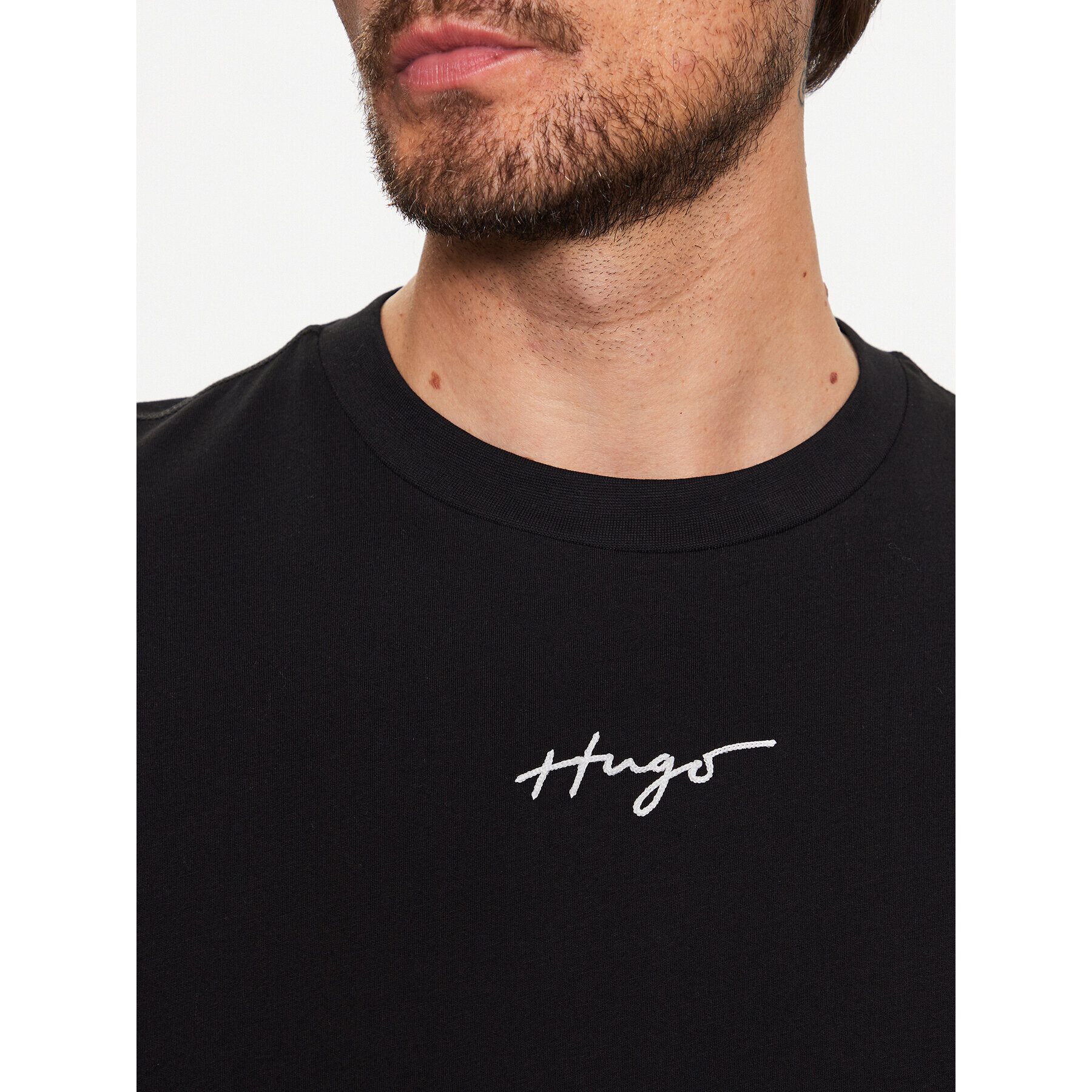 Hugo T-Shirt 50486471 Černá Relaxed Fit - Pepit.cz