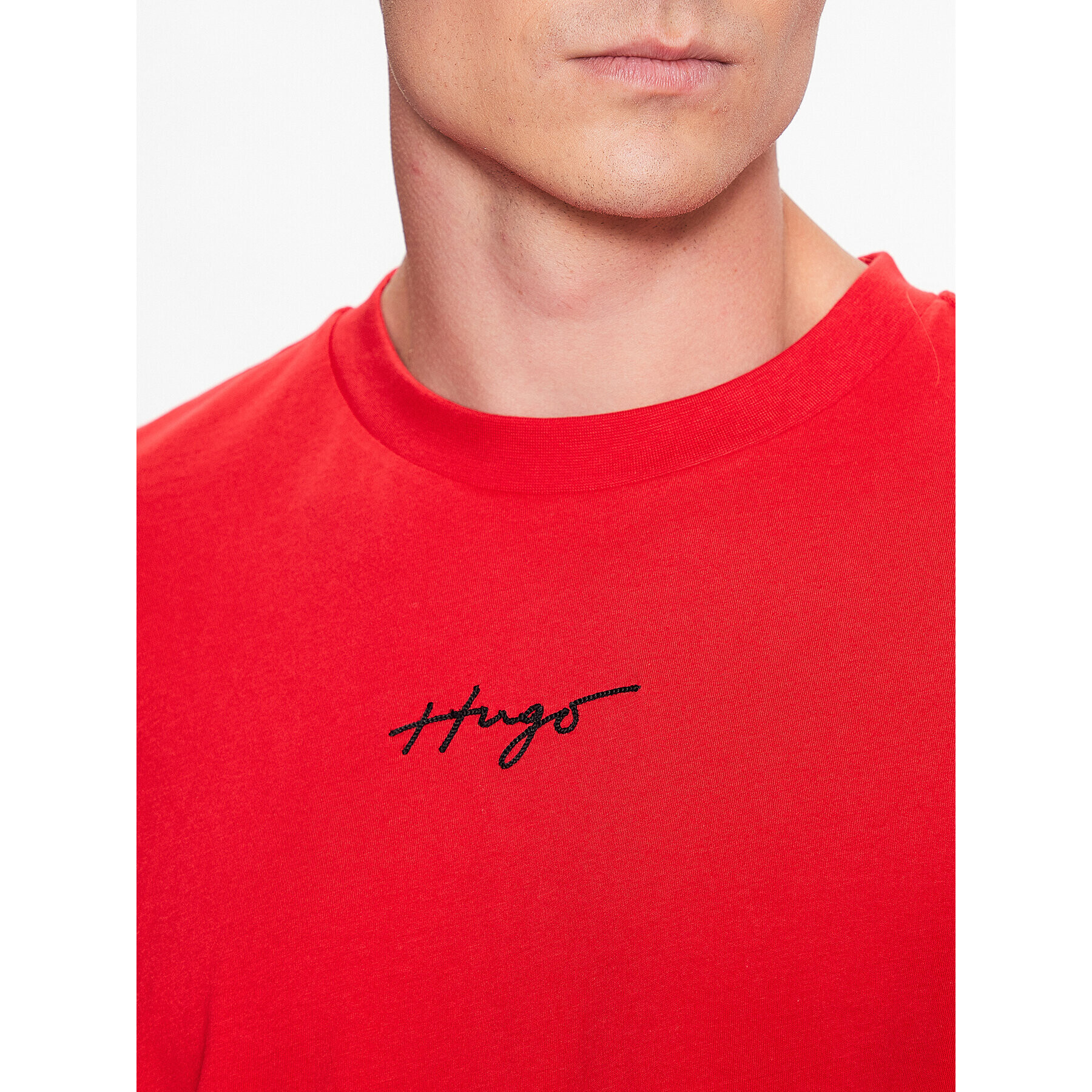 Hugo T-Shirt 50486471 Červená Relaxed Fit - Pepit.cz