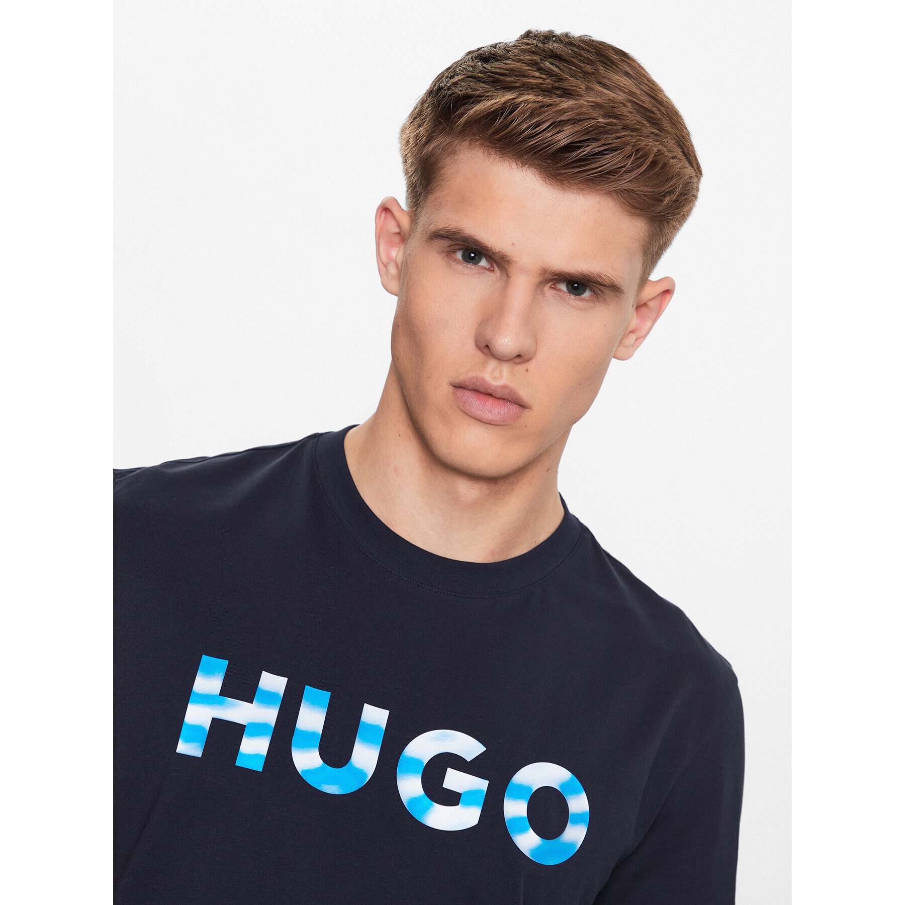 Hugo T-Shirt 50489662 Tmavomodrá Regular Fit - Pepit.cz