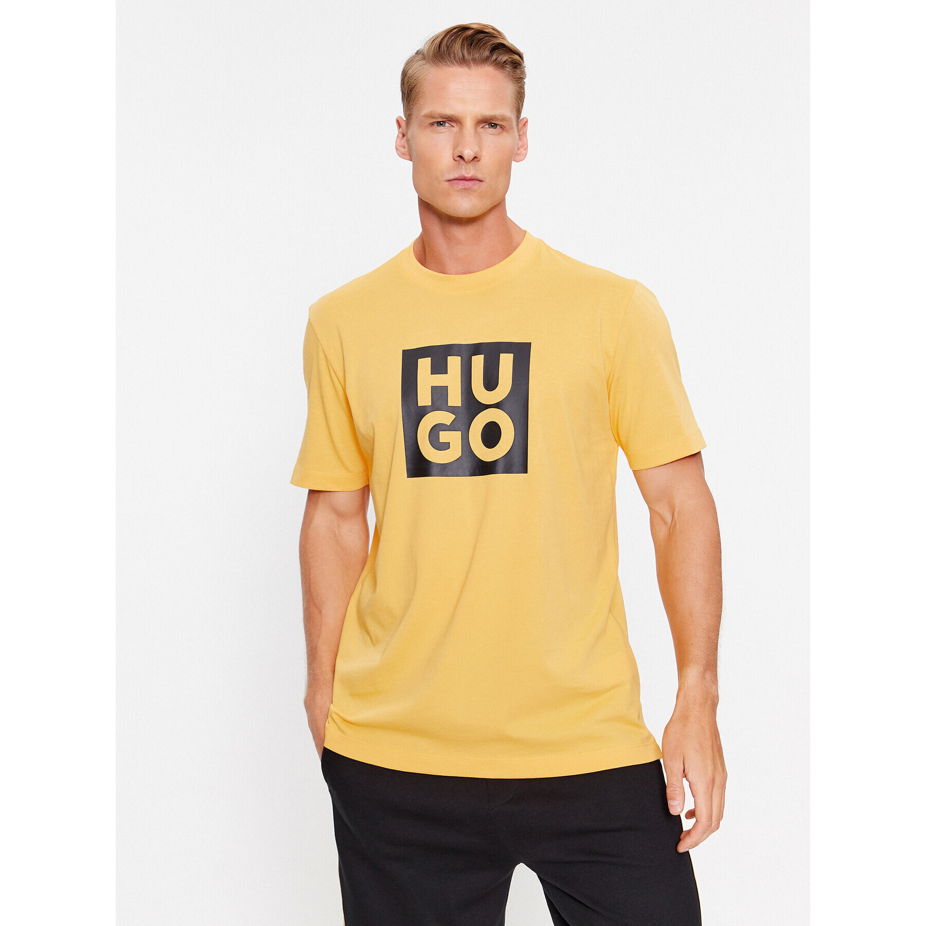 Hugo T-Shirt Daltor 50473891 Tmavomodrá Regular Fit - Pepit.cz