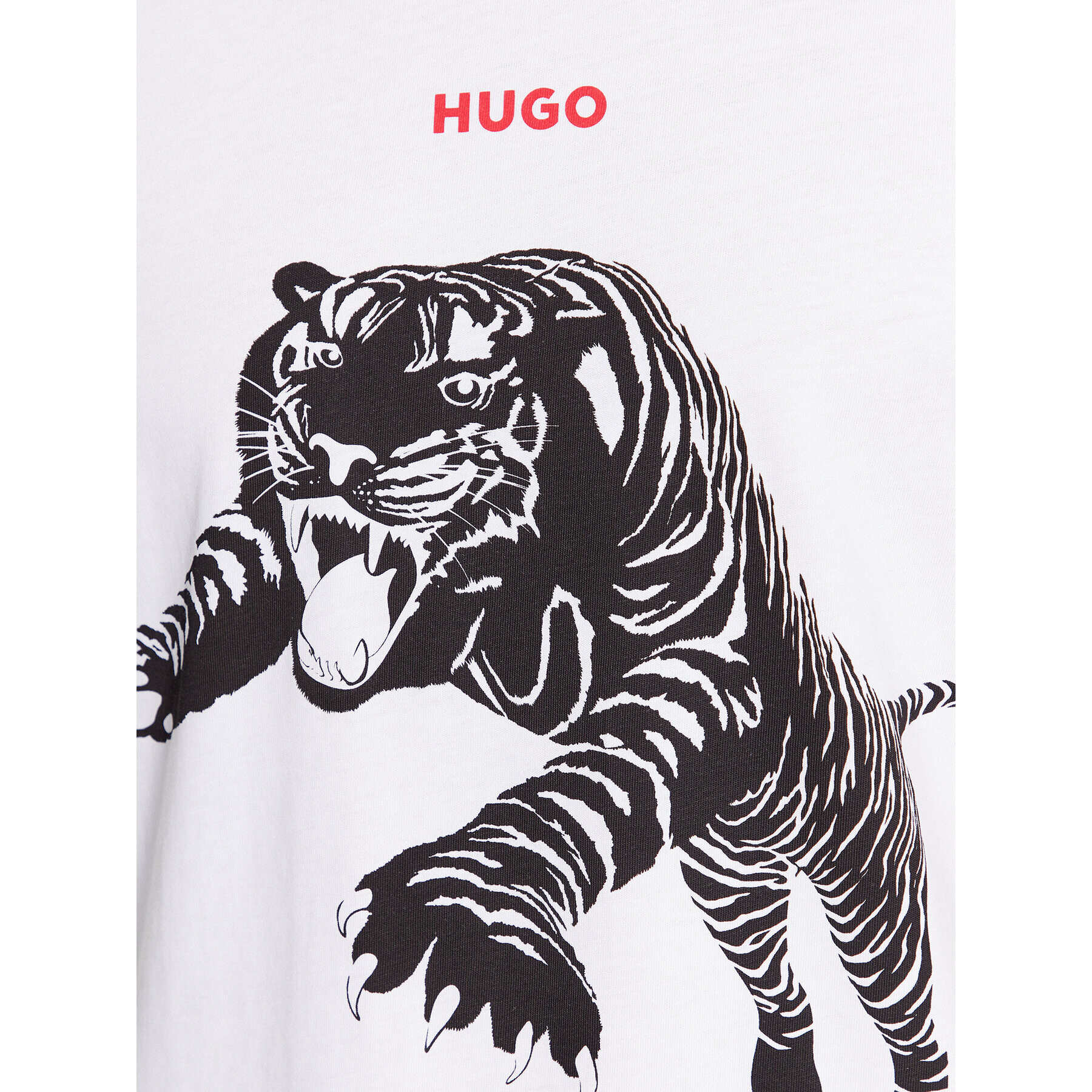 Hugo T-Shirt Darpione 50498196 Bílá Regular Fit - Pepit.cz