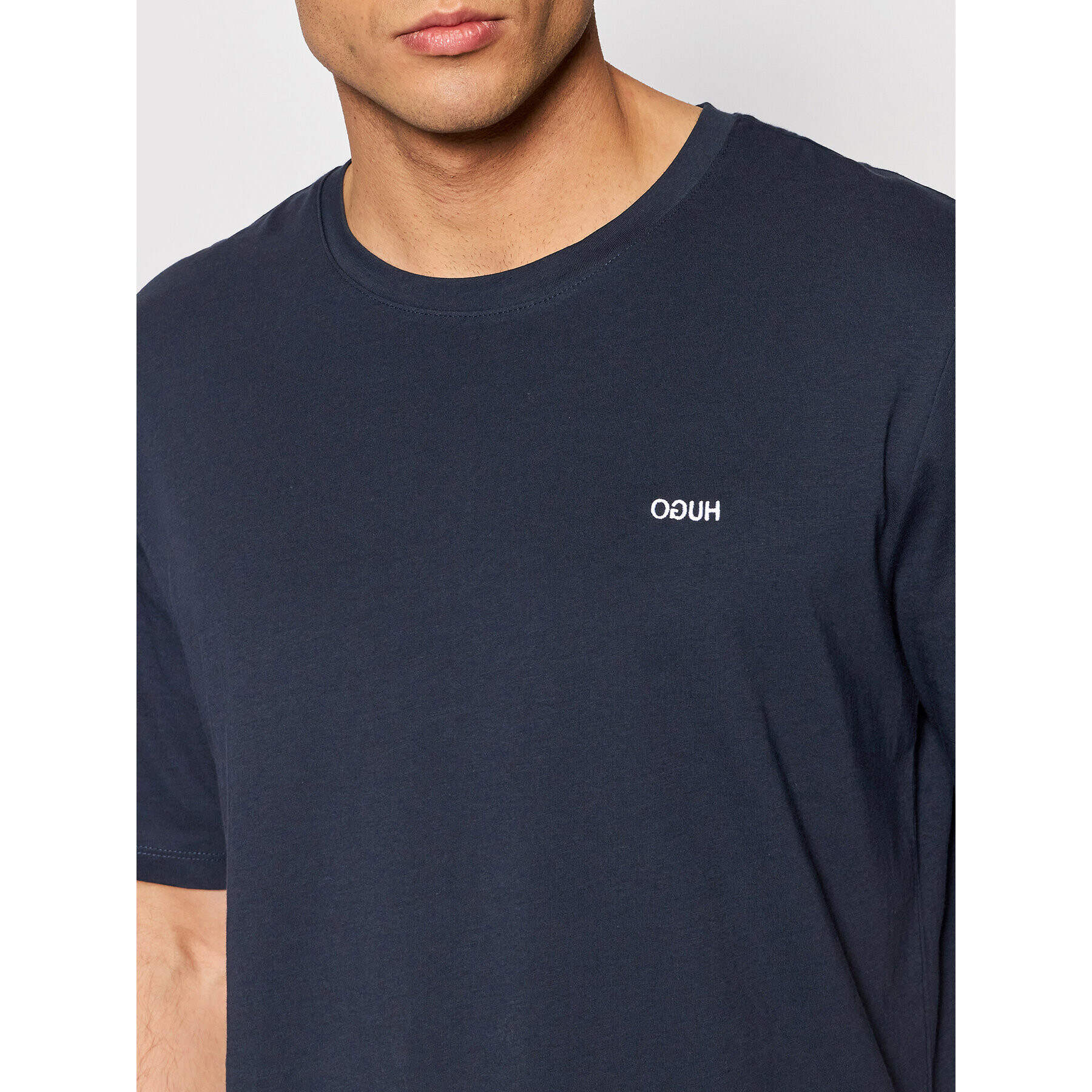 Hugo T-Shirt Dero212 50450482 Tmavomodrá Regular Fit - Pepit.cz