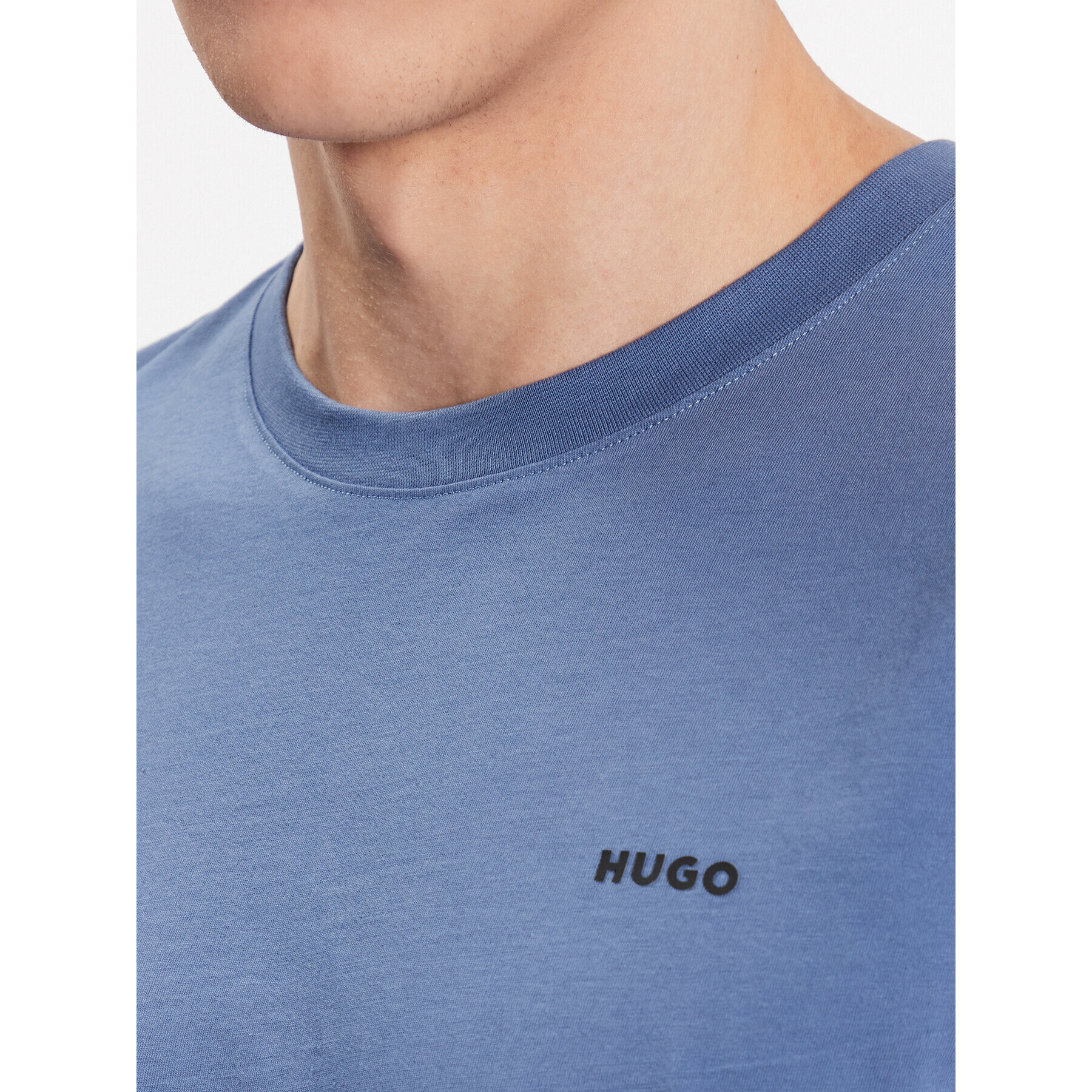 Hugo T-Shirt Dero222 50466158 Modrá Regular Fit - Pepit.cz