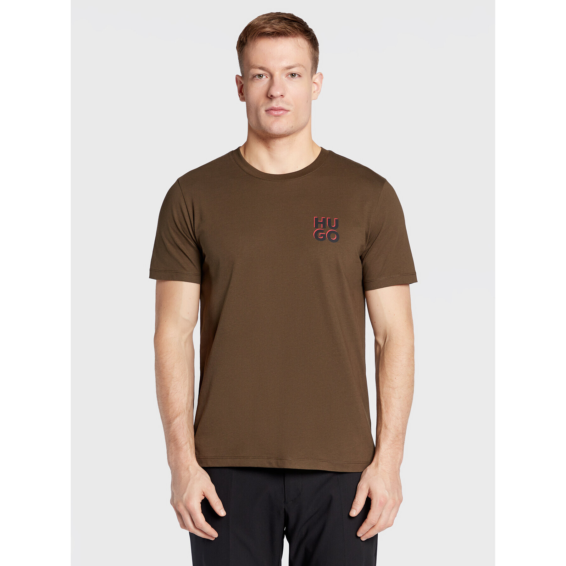 Hugo T-Shirt Dimento 50477006 Zelená Regular Fit - Pepit.cz