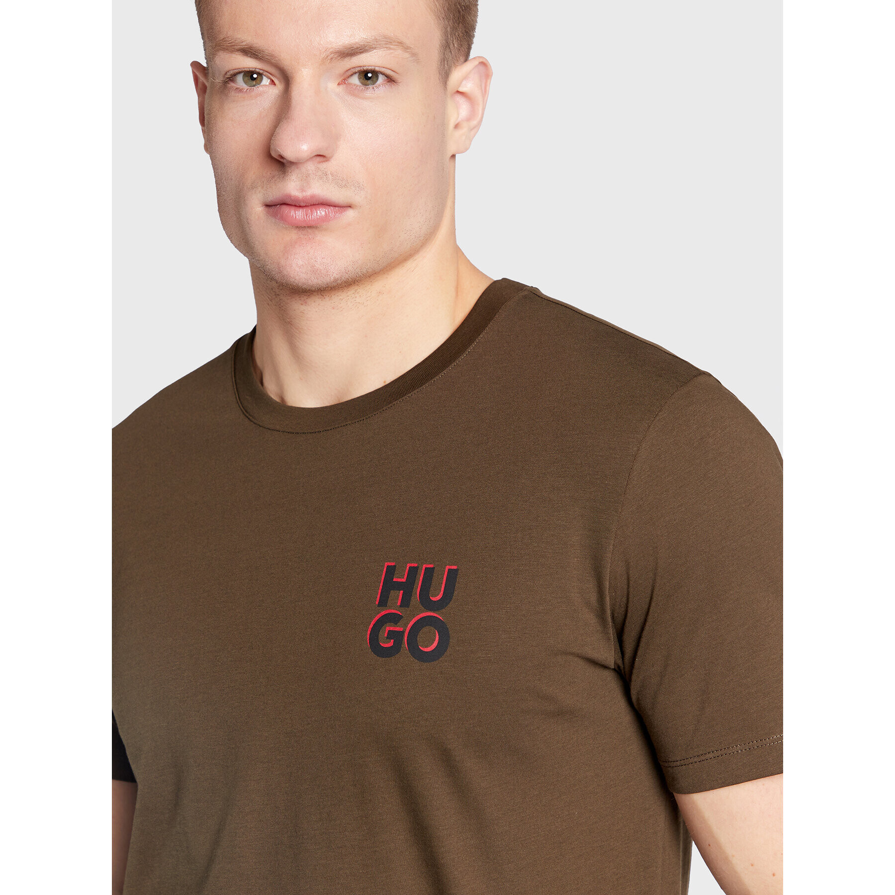 Hugo T-Shirt Dimento 50477006 Zelená Regular Fit - Pepit.cz