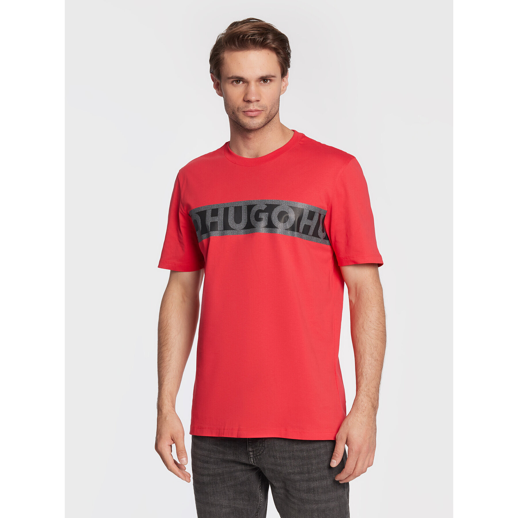 Hugo T-Shirt Dinotto 50475339 Červená Regular Fit - Pepit.cz