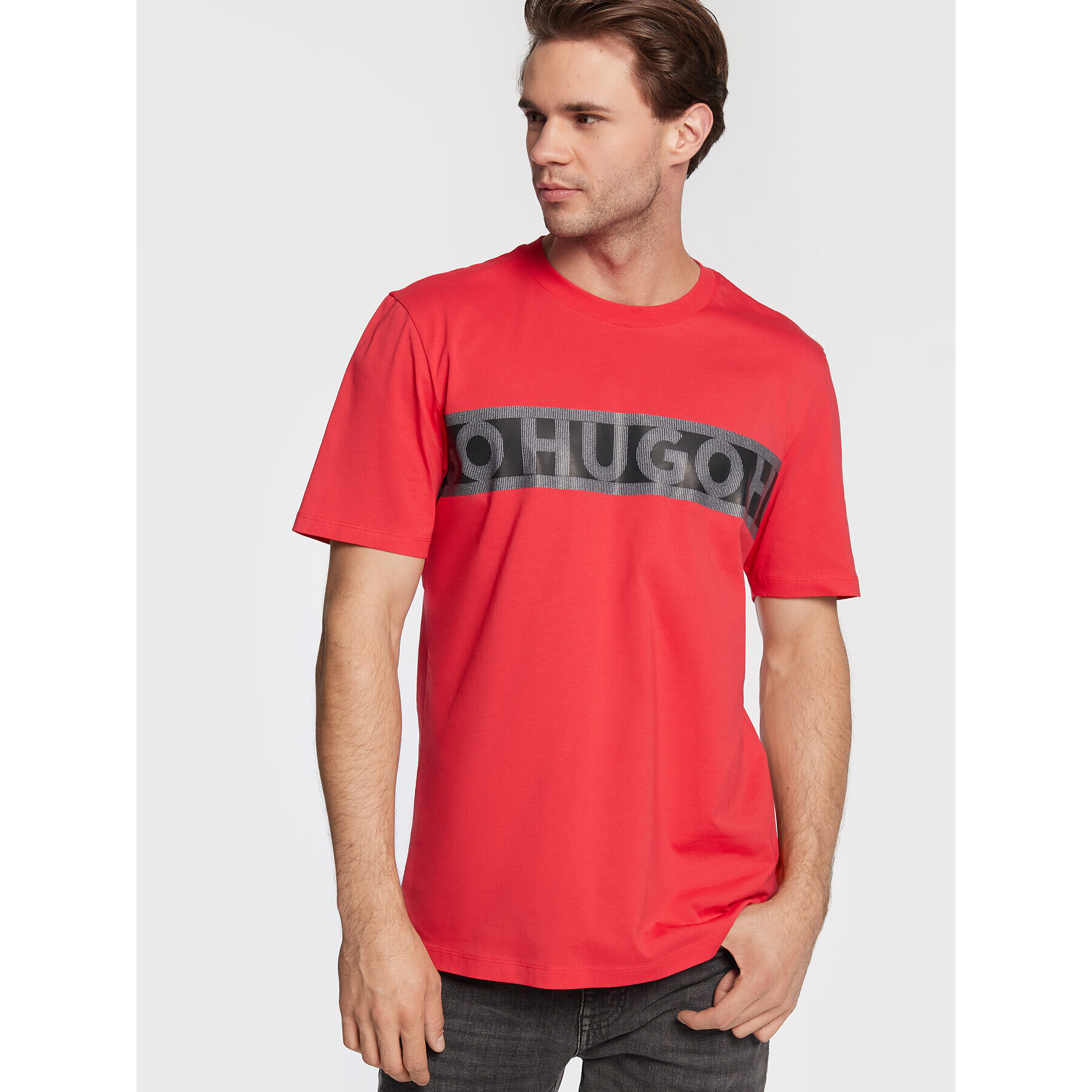 Hugo T-Shirt Dinotto 50475339 Červená Regular Fit - Pepit.cz