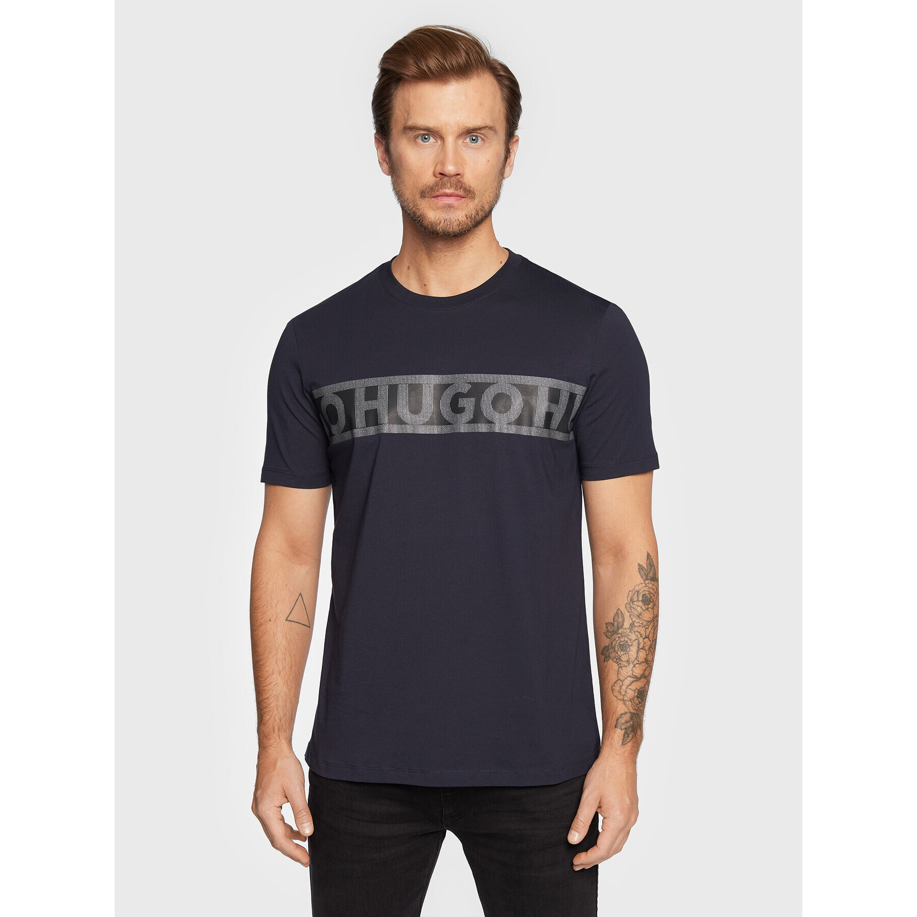 Hugo T-Shirt Dinotto 50475339 Tmavomodrá Regular Fit - Pepit.cz