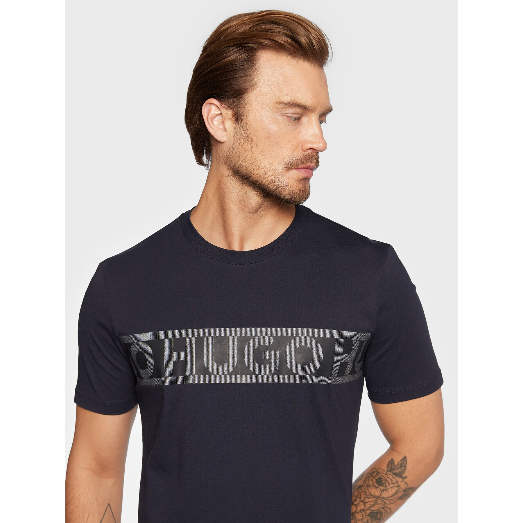 Hugo T-Shirt Dinotto 50475339 Tmavomodrá Regular Fit - Pepit.cz