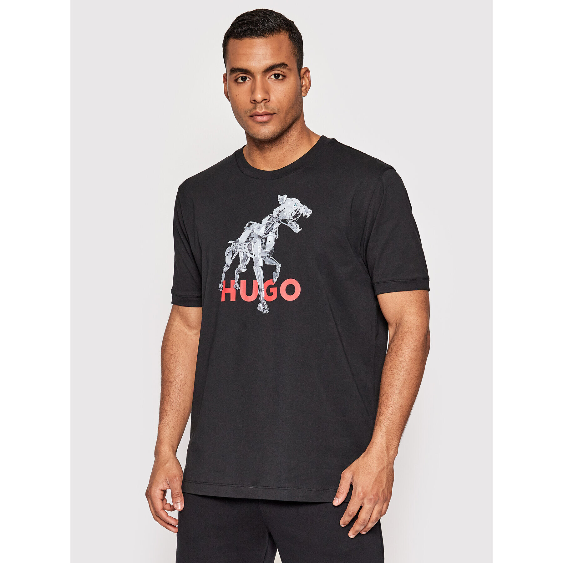 Hugo T-Shirt Dobotic 50475590 Černá Relaxed Fit - Pepit.cz