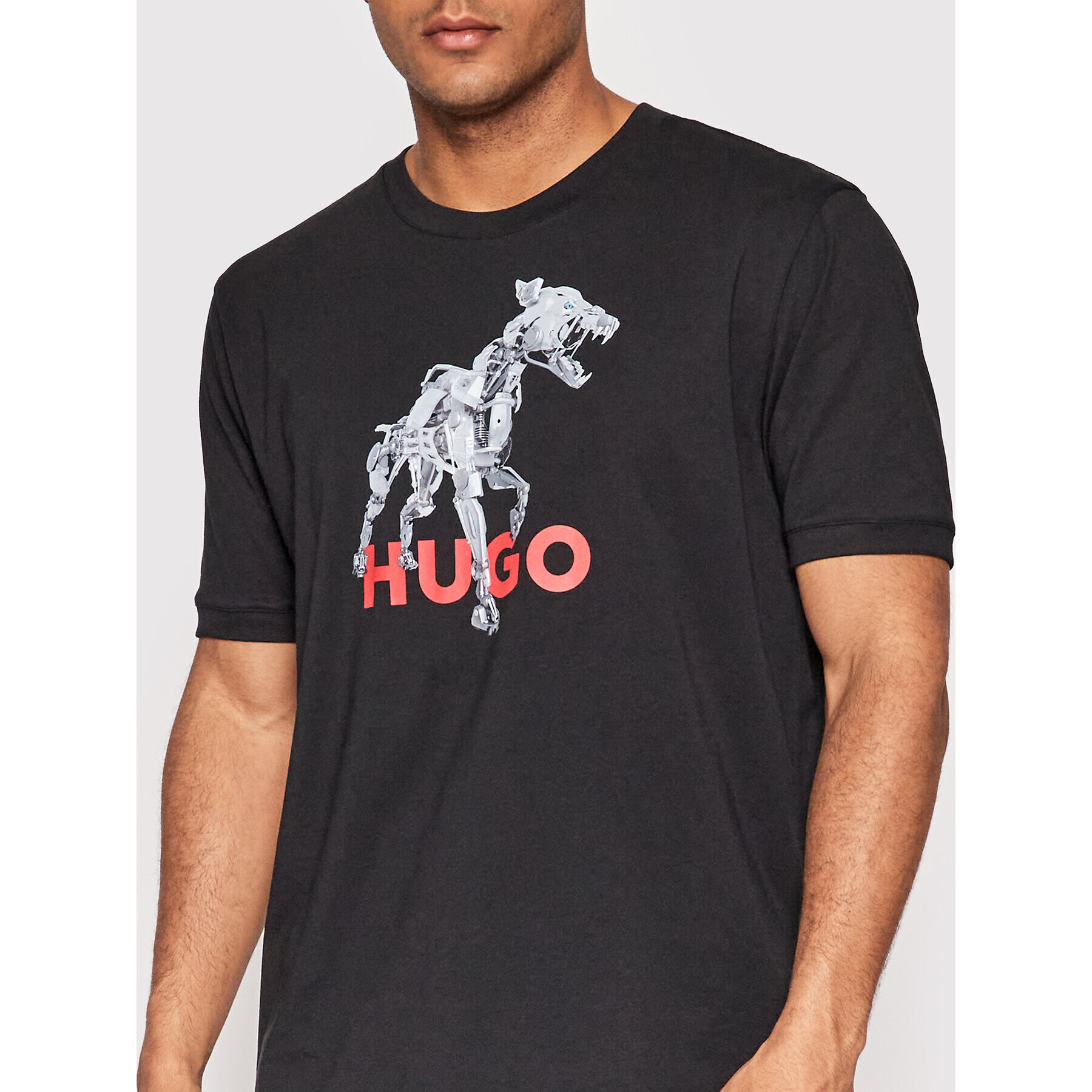 Hugo T-Shirt Dobotic 50475590 Černá Relaxed Fit - Pepit.cz