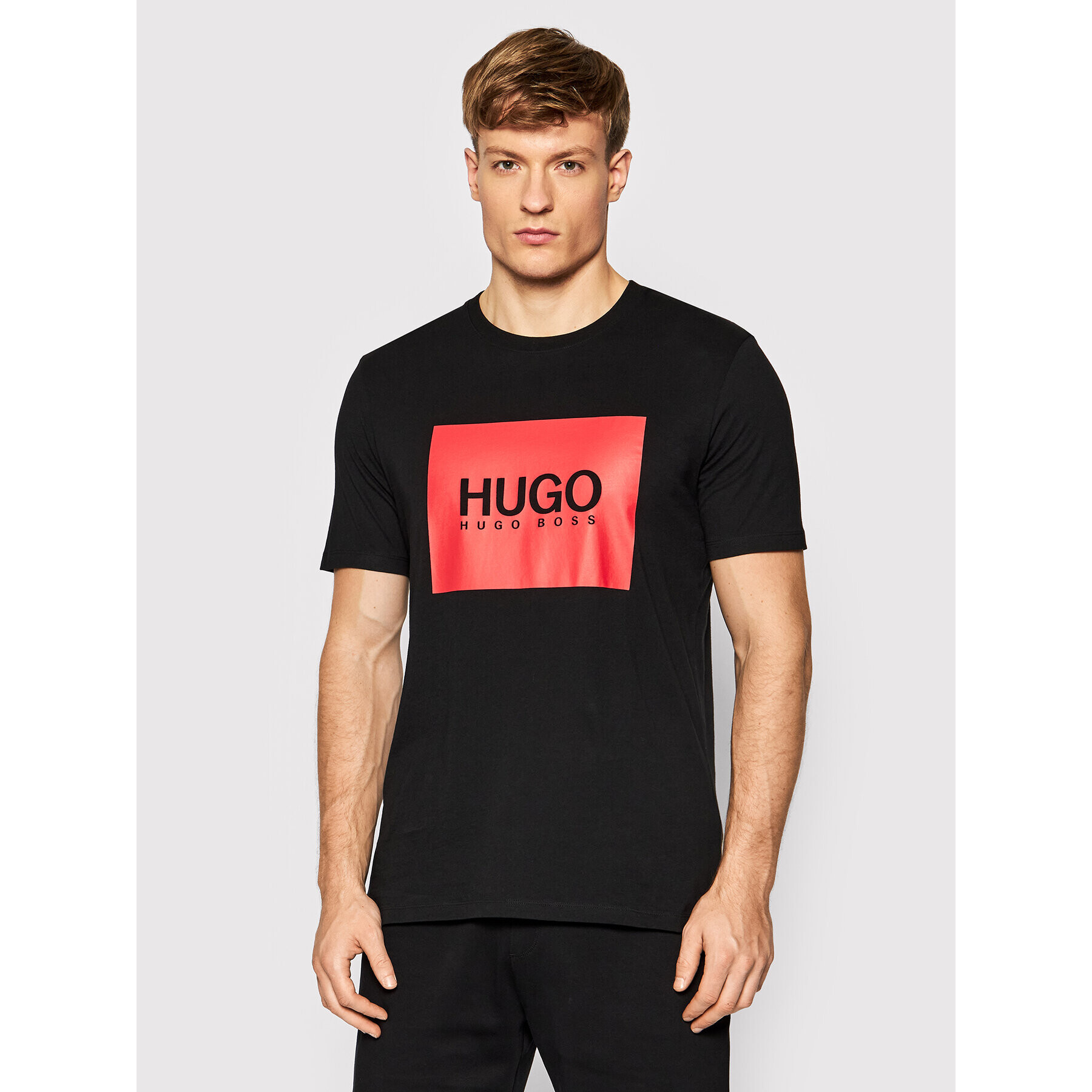 Hugo T-Shirt Dolive214 50456378 Černá Regular Fit - Pepit.cz