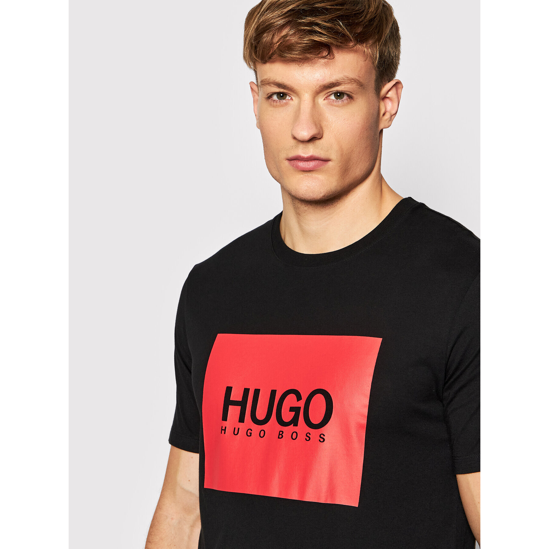 Hugo T-Shirt Dolive214 50456378 Černá Regular Fit - Pepit.cz