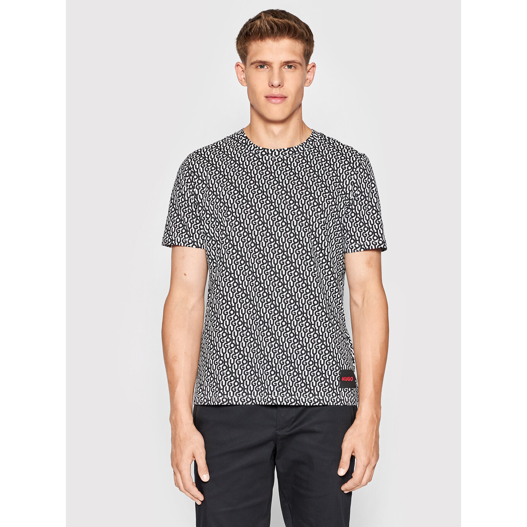 Hugo T-Shirt Dorton 50471639 Černá Relaxed Fit - Pepit.cz