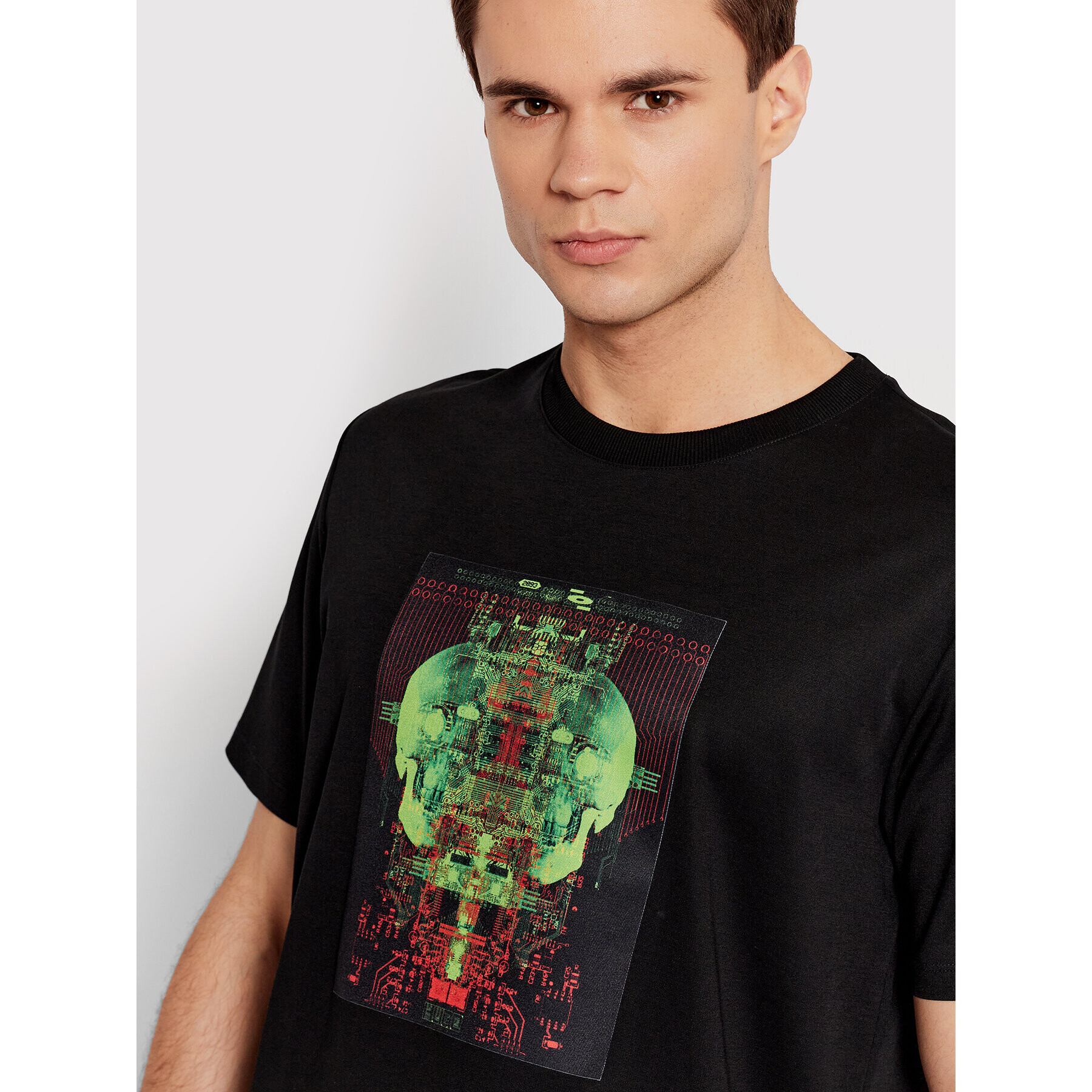 Hugo T-Shirt Dscull 50463344 Černá Regular Fit - Pepit.cz