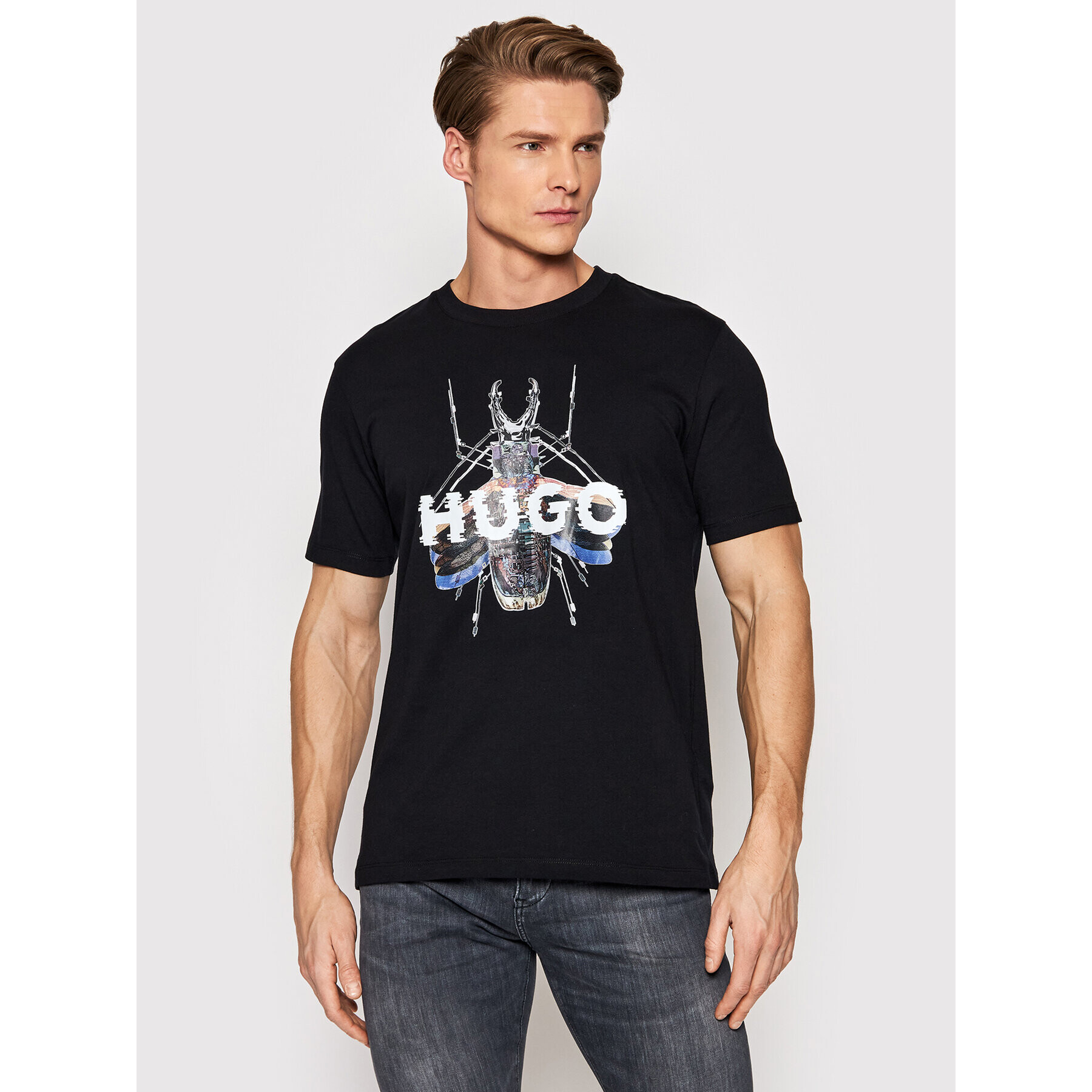 Hugo T-Shirt Dugy 50465339 Černá Regular Fit - Pepit.cz