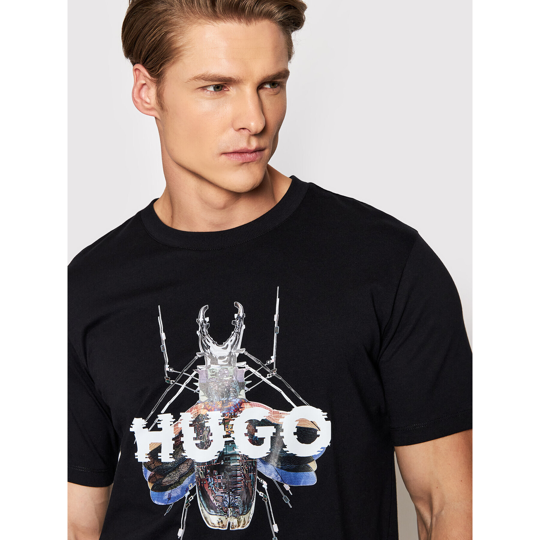 Hugo T-Shirt Dugy 50465339 Černá Regular Fit - Pepit.cz