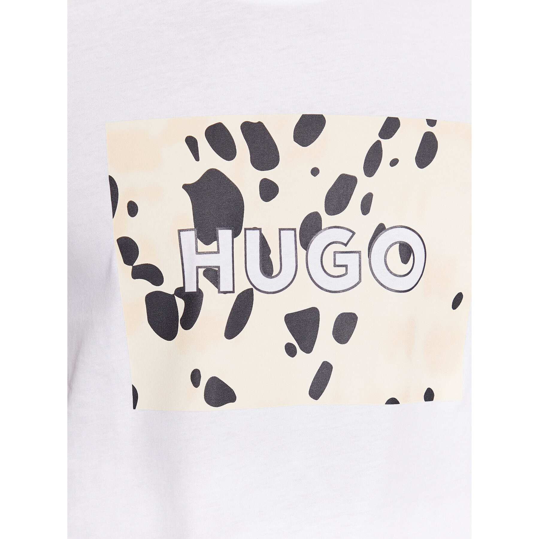 Hugo T-Shirt Dulive 50498220 Bílá Regular Fit - Pepit.cz