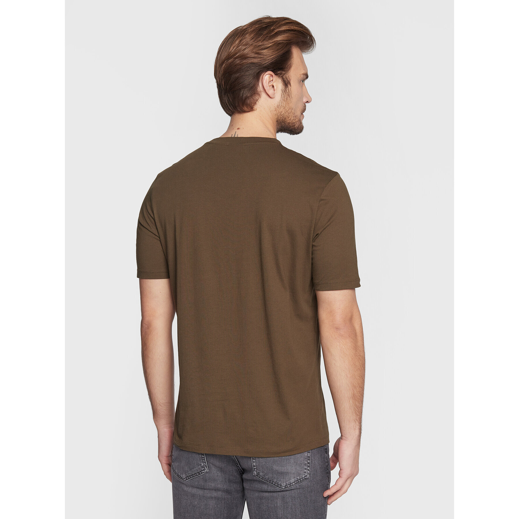 Hugo T-Shirt Dulive222 50467952 Khaki Regular Fit - Pepit.cz