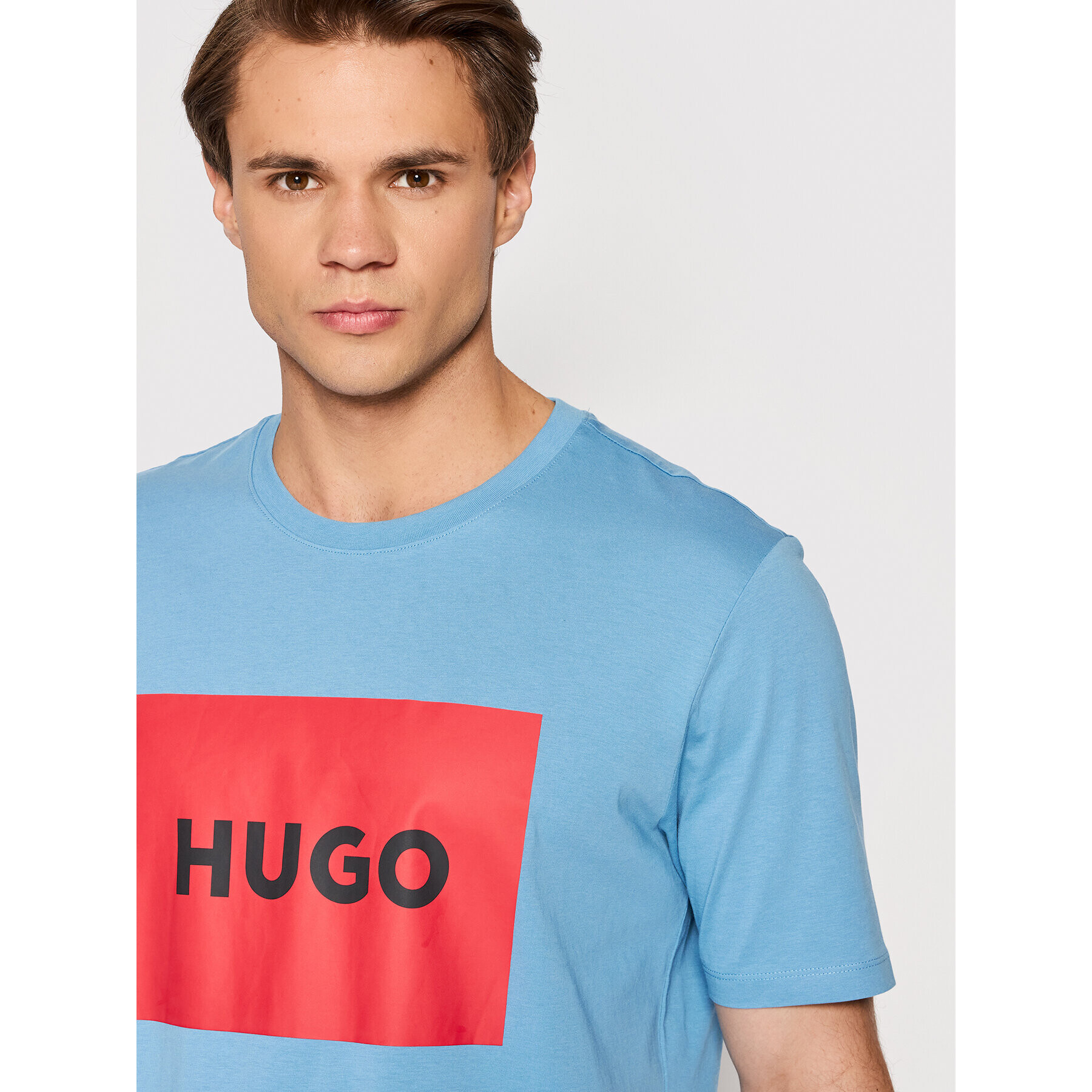 Hugo T-Shirt Dulive222 50467952 Modrá Regular Fit - Pepit.cz