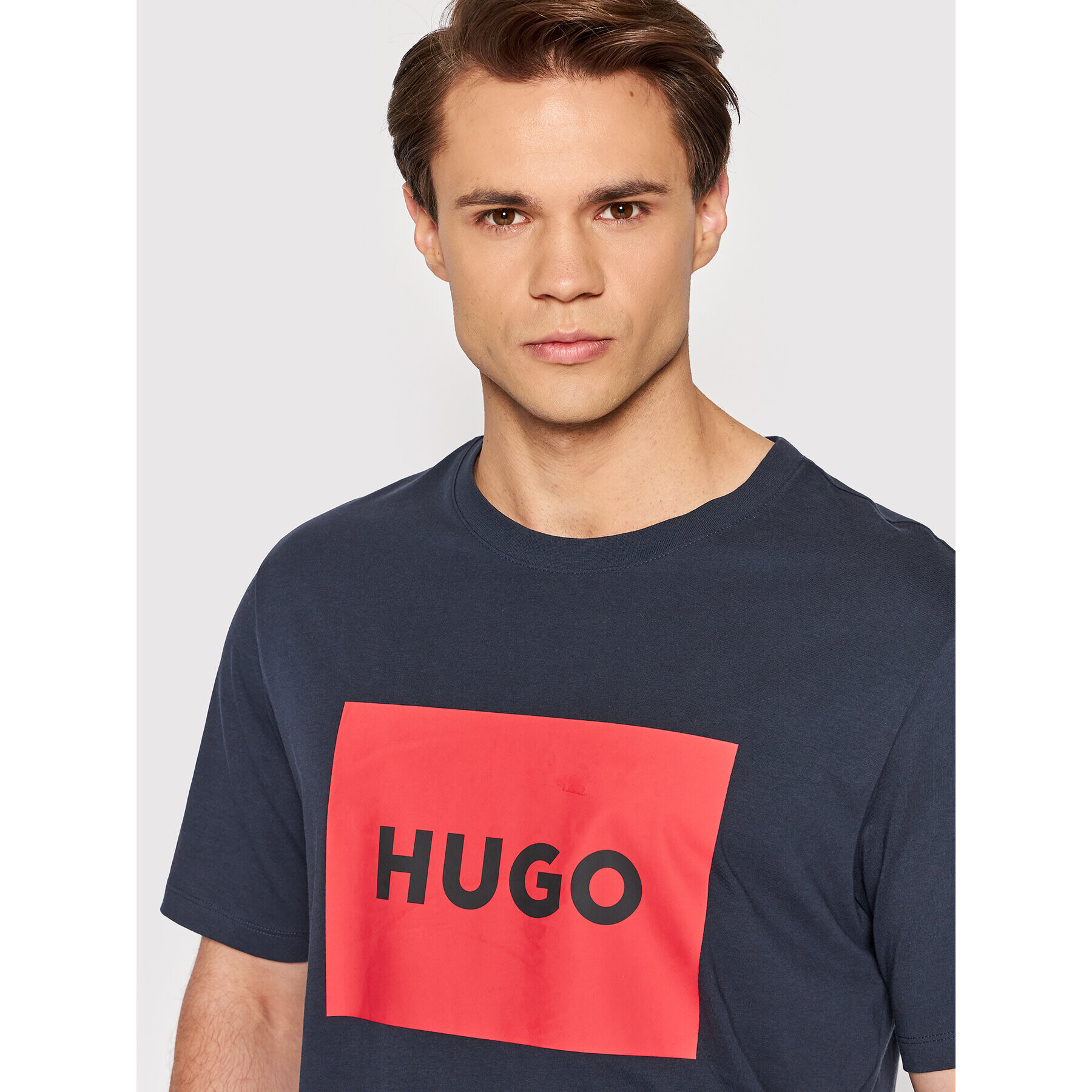 Hugo T-Shirt Dulive222 50467952 Tmavomodrá Regular Fit - Pepit.cz