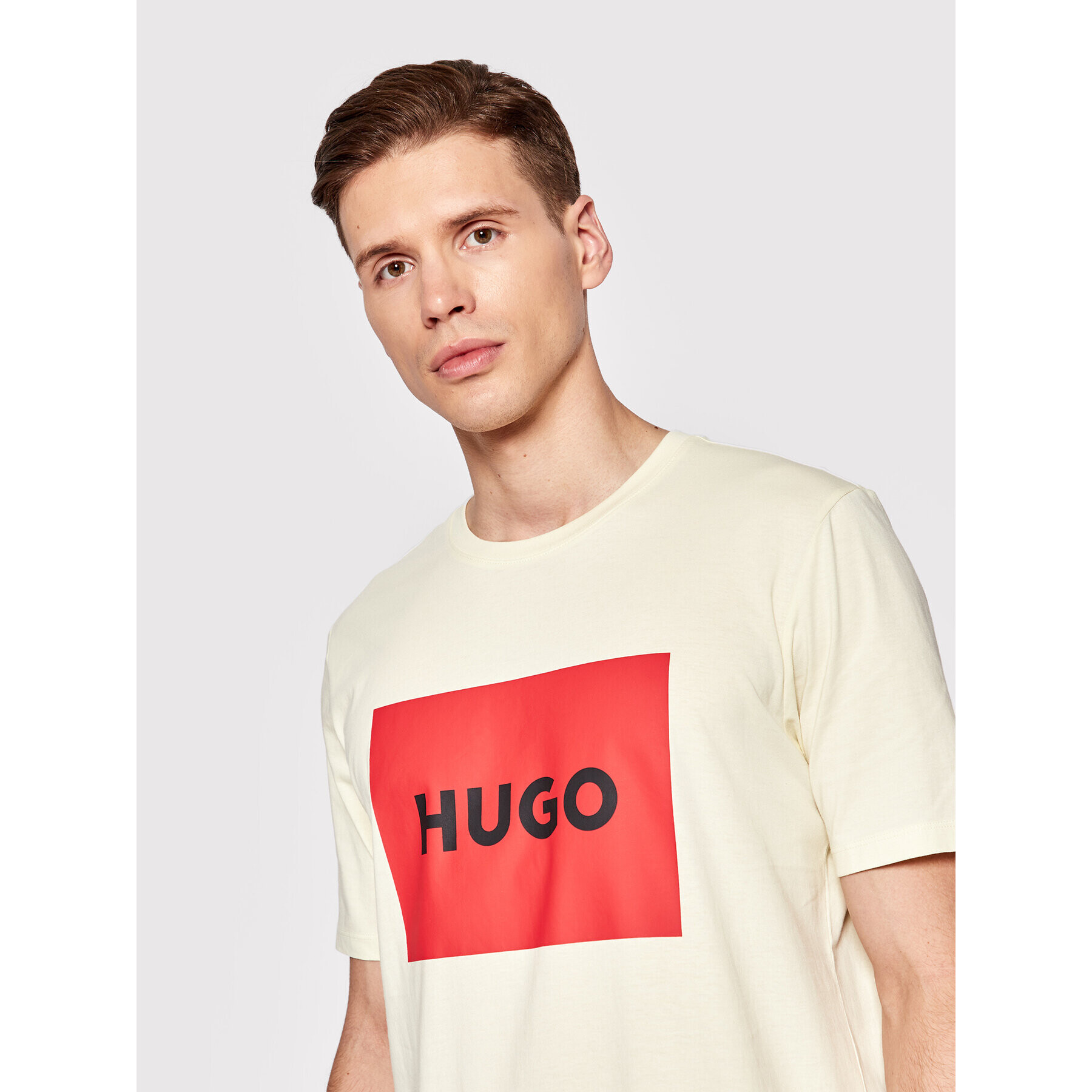 Hugo T-Shirt Dulive222 50467952 Žlutá Regular Fit - Pepit.cz