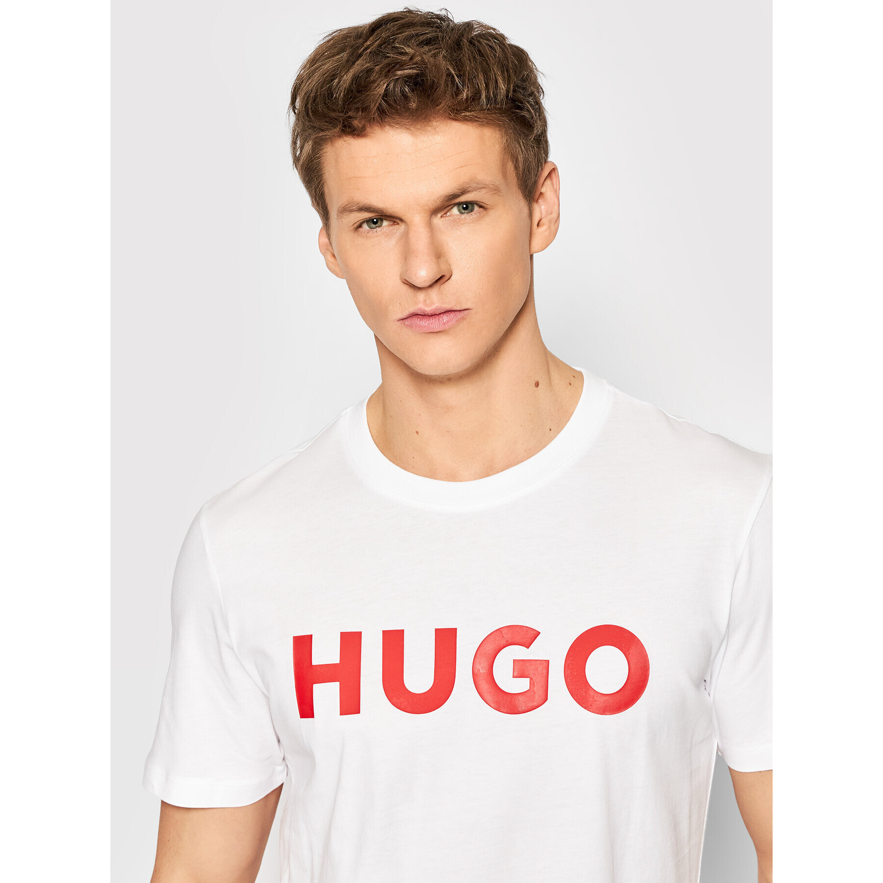 Hugo T-Shirt Dulivio 50467556 Bílá Regular Fit - Pepit.cz