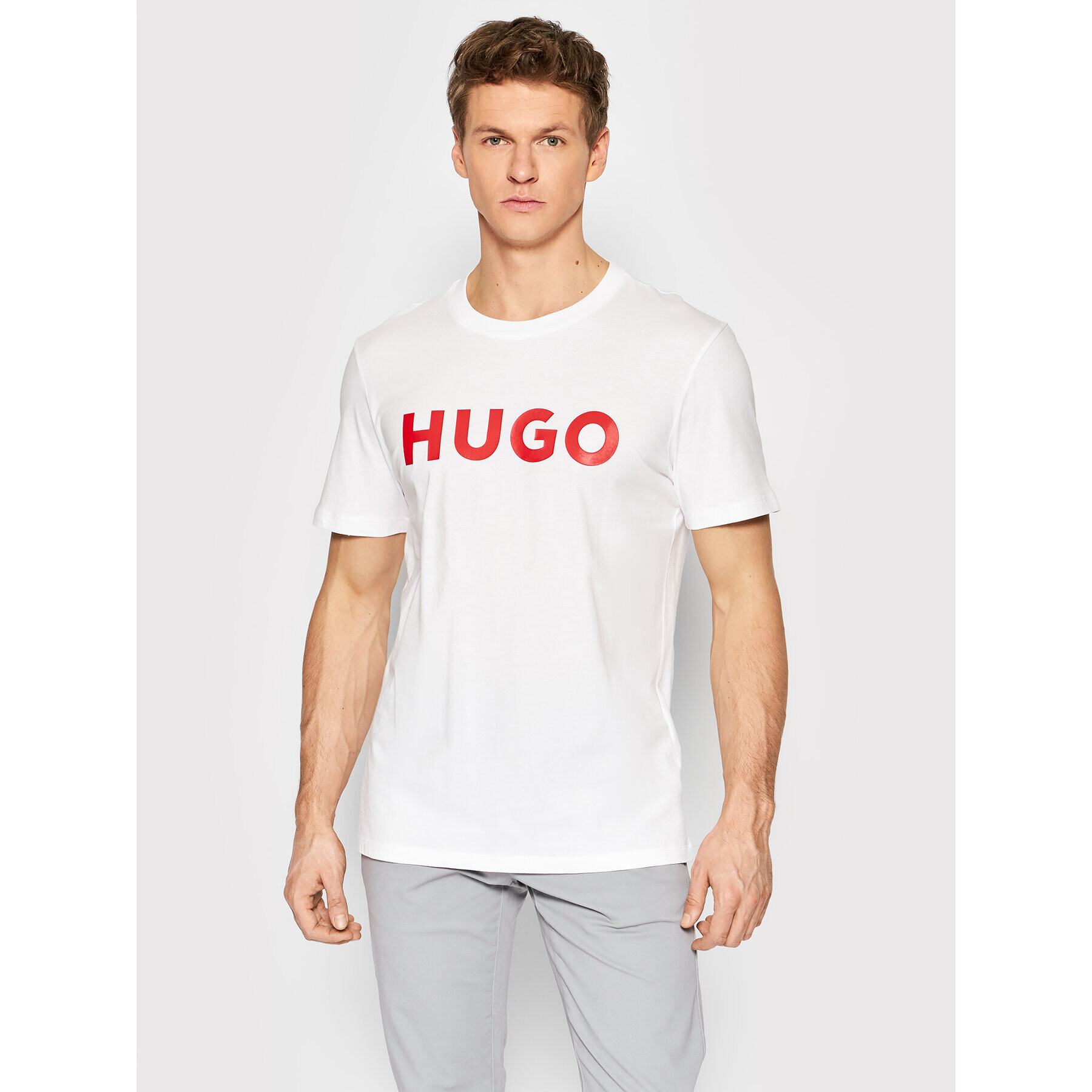 Hugo T-Shirt Dulivio 50467556 Bílá Regular Fit - Pepit.cz