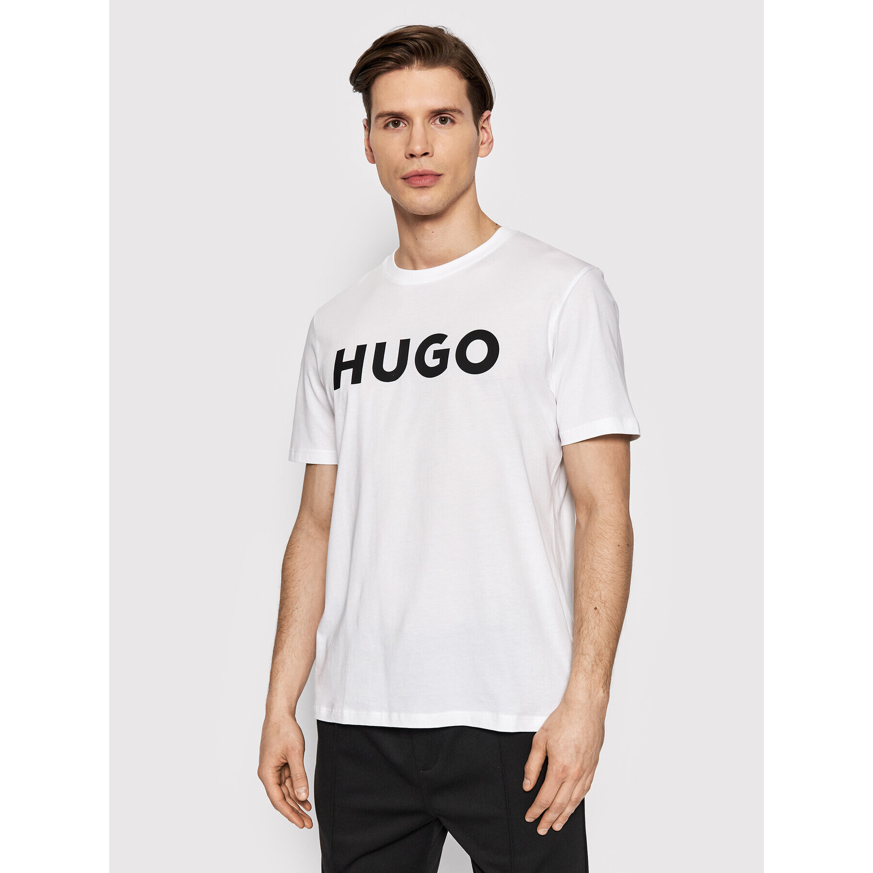 Hugo T-Shirt Dulivio 50467556 Bílá Regular Fit - Pepit.cz