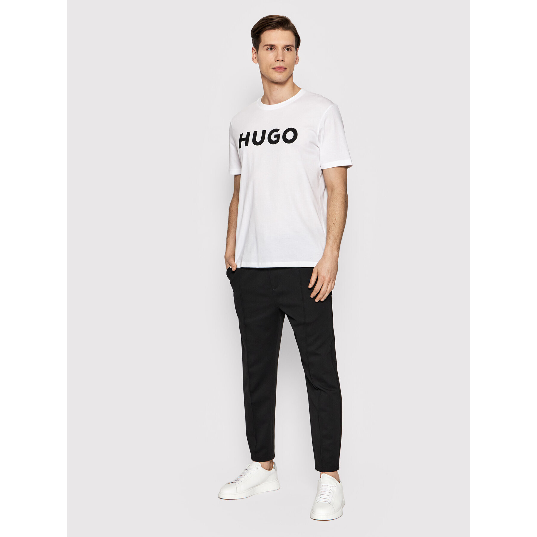 Hugo T-Shirt Dulivio 50467556 Bílá Regular Fit - Pepit.cz