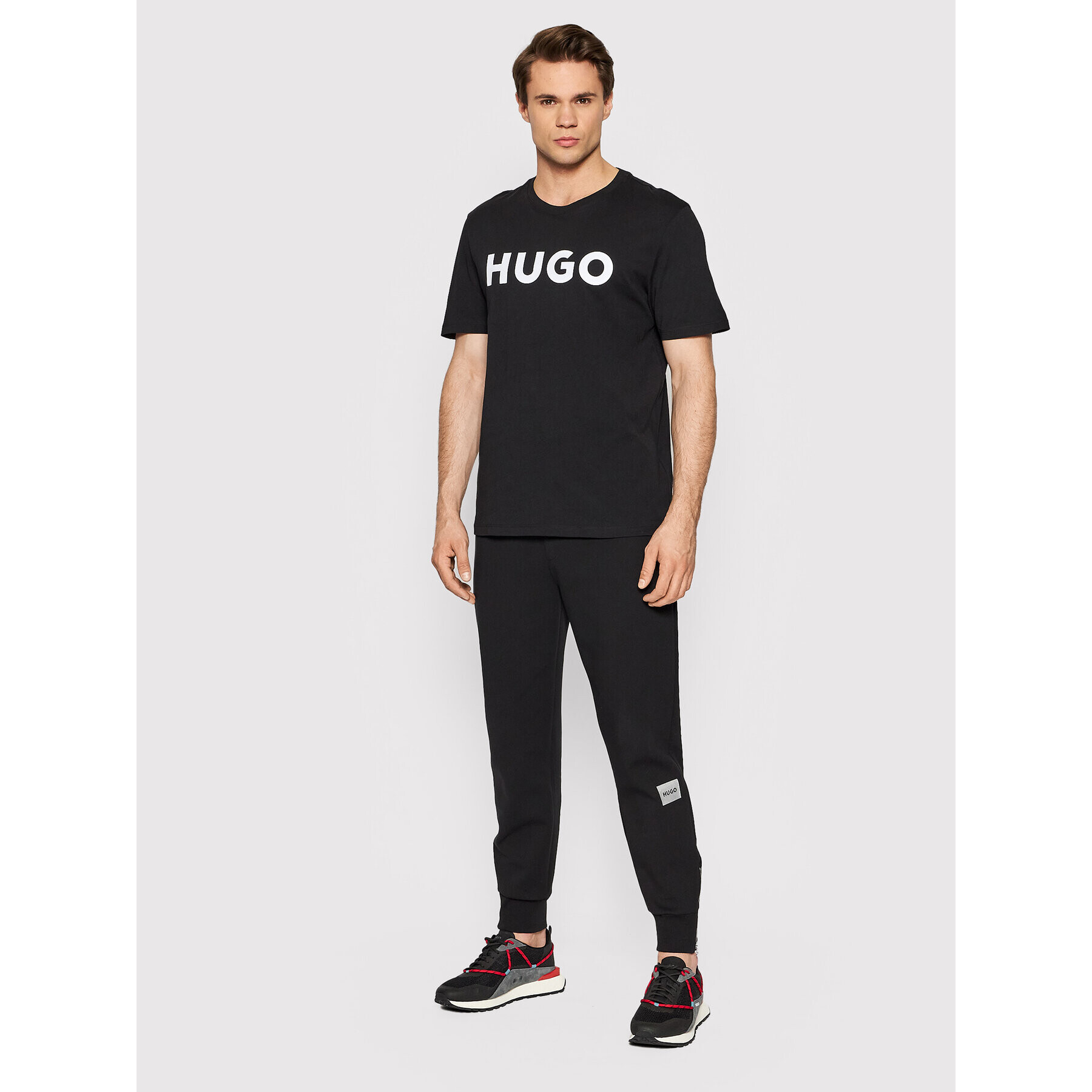 Hugo T-Shirt Dulivio 50467556 Černá Regular Fit - Pepit.cz