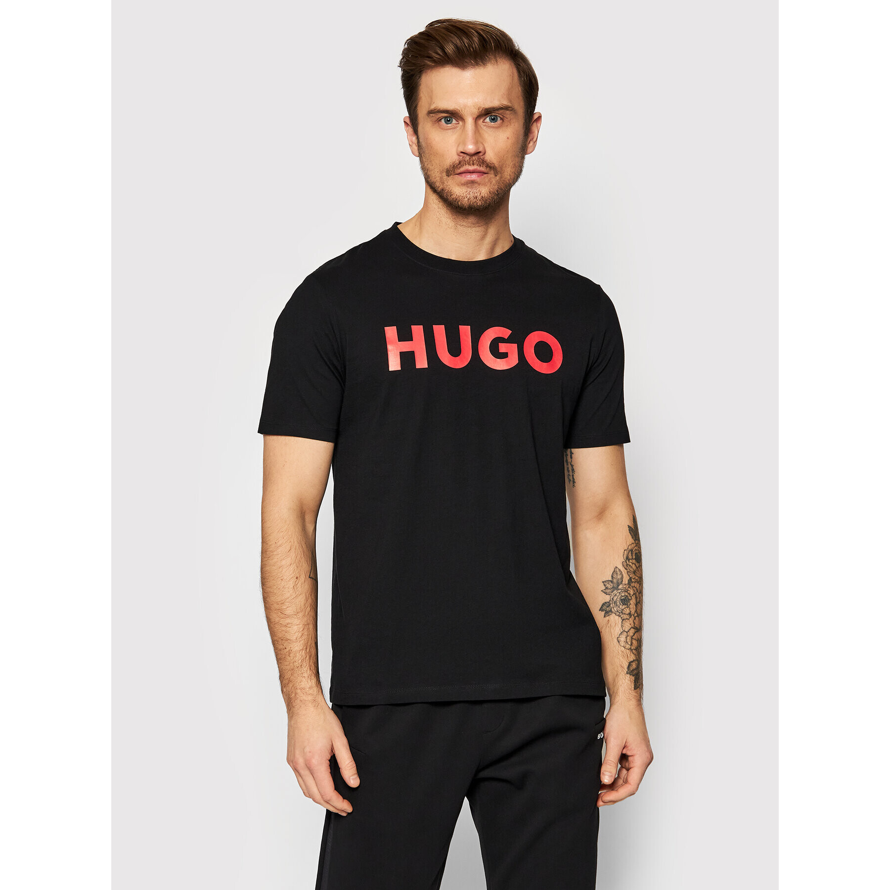 Hugo T-Shirt Dulivio 50467556 Černá Regular Fit - Pepit.cz