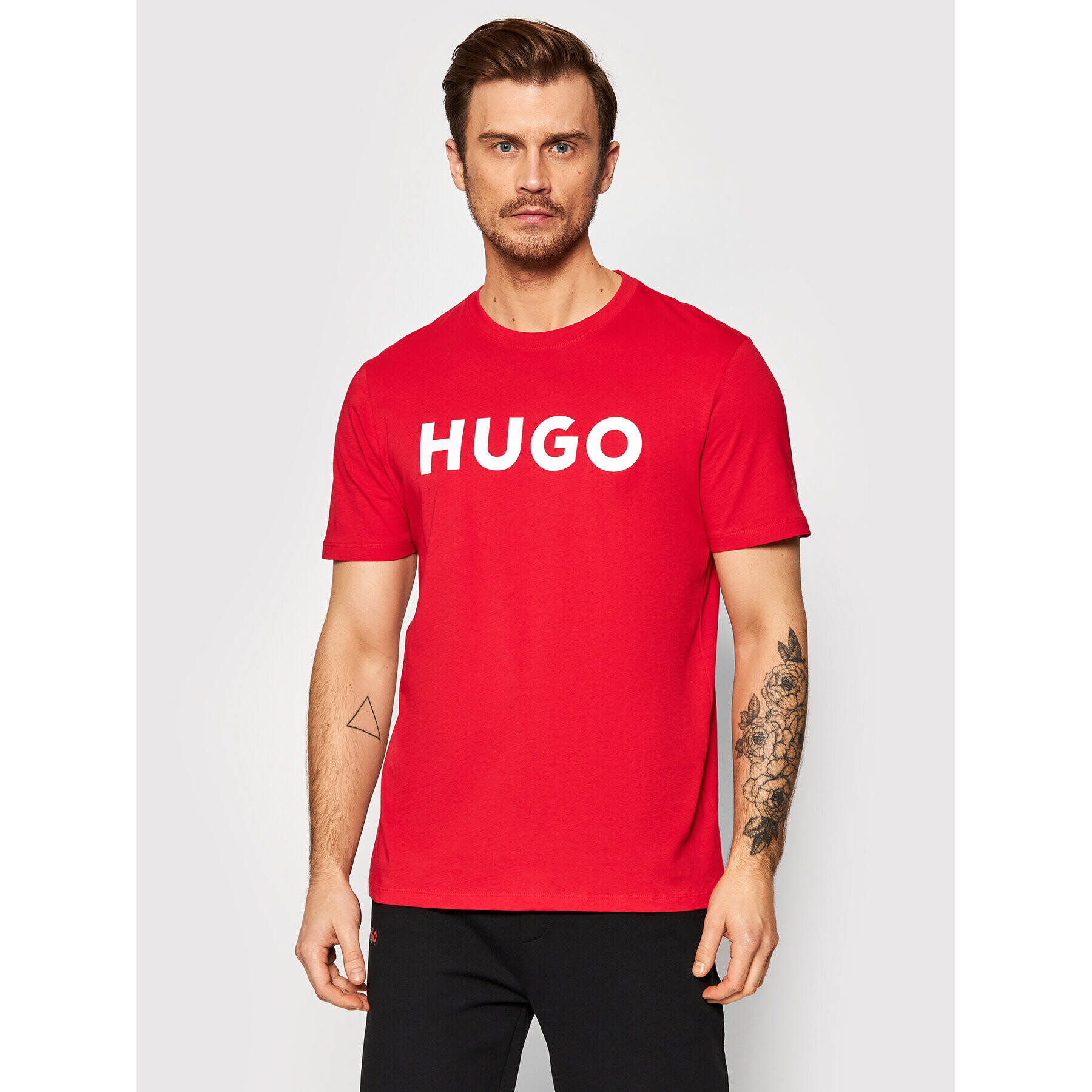 Hugo T-Shirt Dulivio 50467556 Červená Regular Fit - Pepit.cz